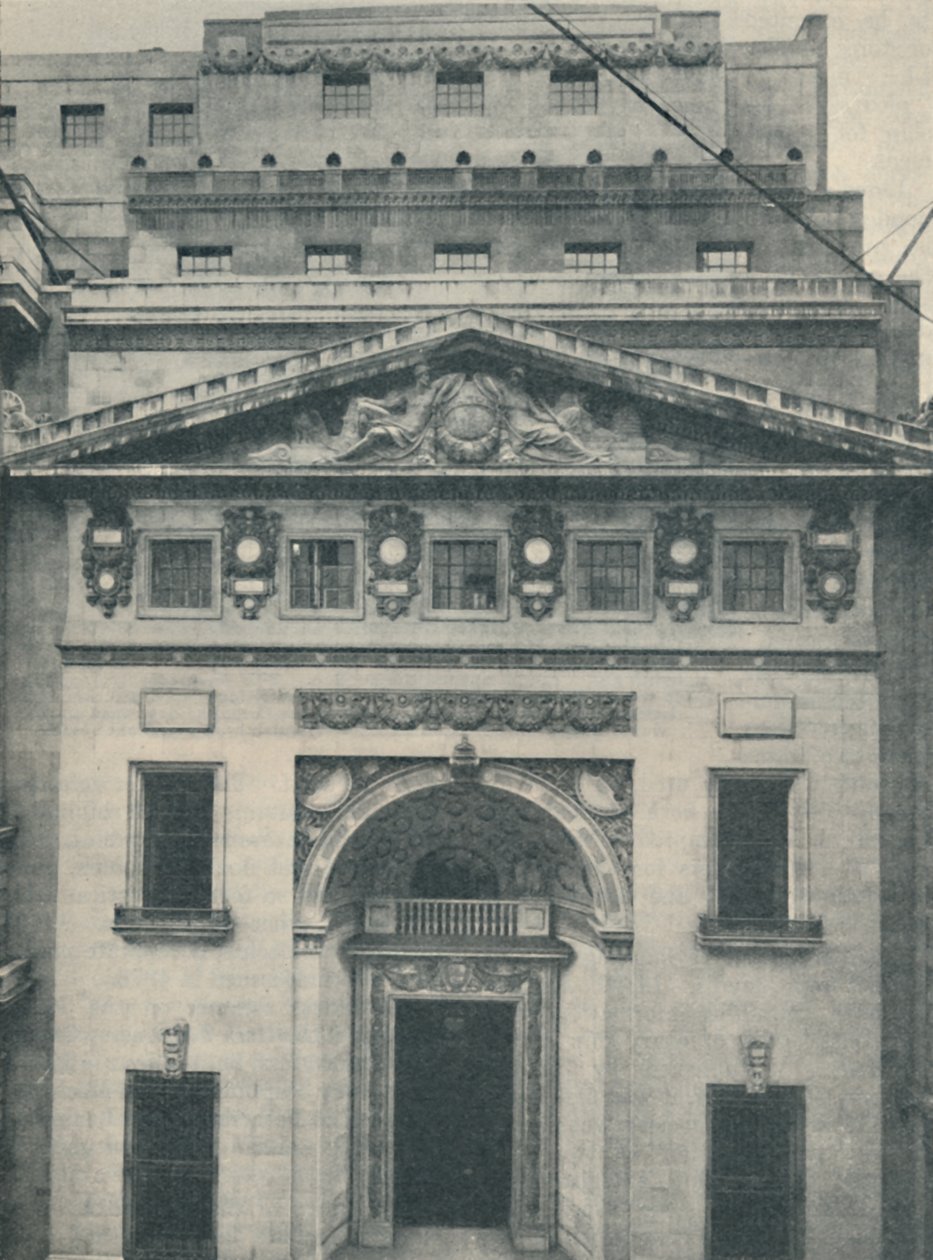 劳埃德的Leadenhall街入口，1936年 作者 不明