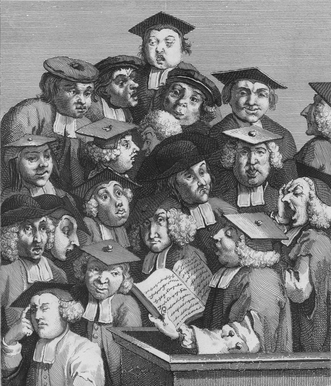 讲座，1736年，1830年代。 作者 不明