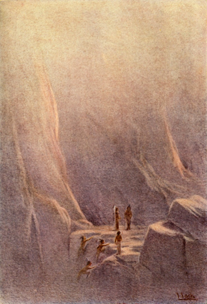 莱纳普人来到山洞之地》，1914年。 作者 不明