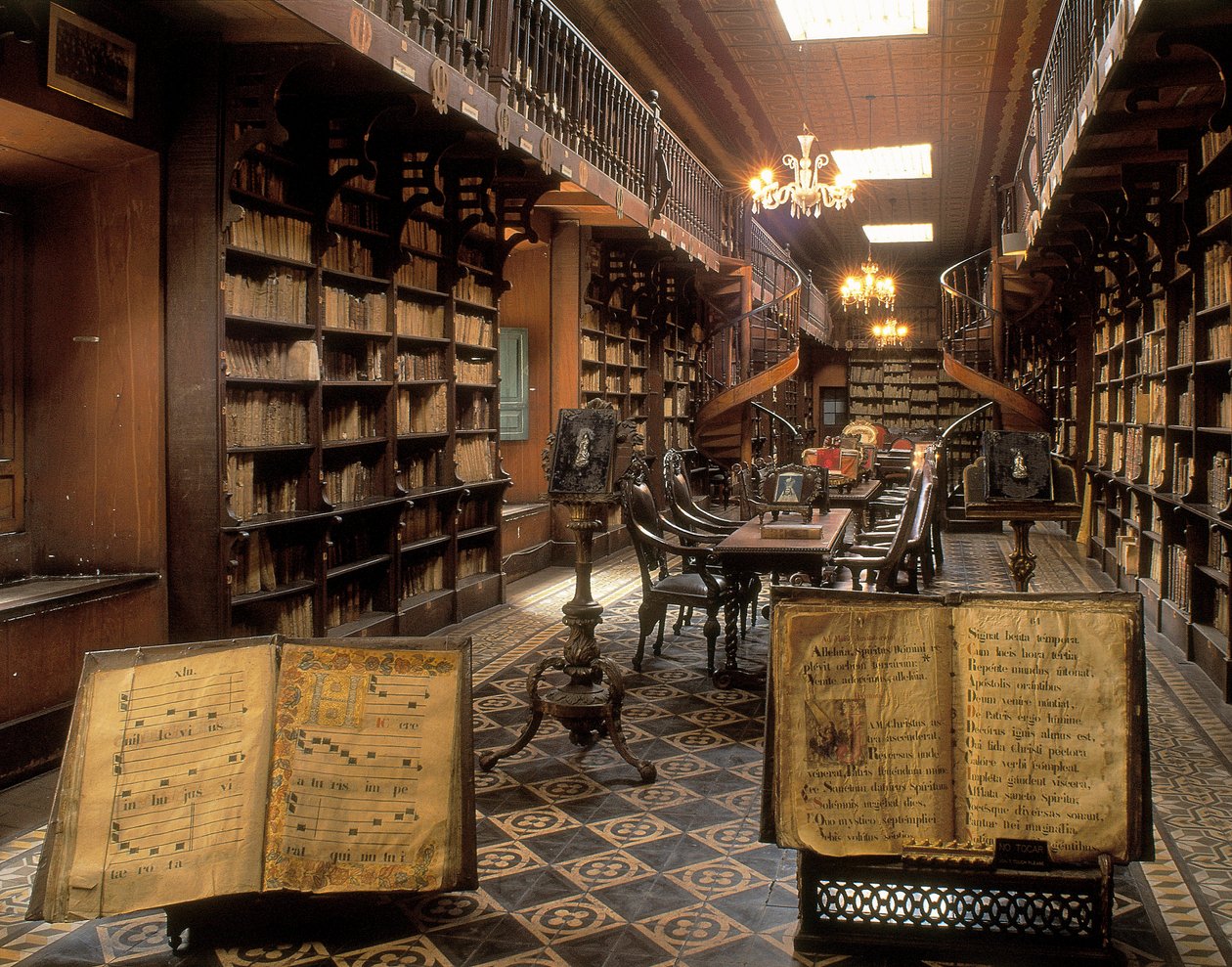 The Library of the Convent of Saint Francis, Lima, Peru, 20th century (photo) 作者 不明