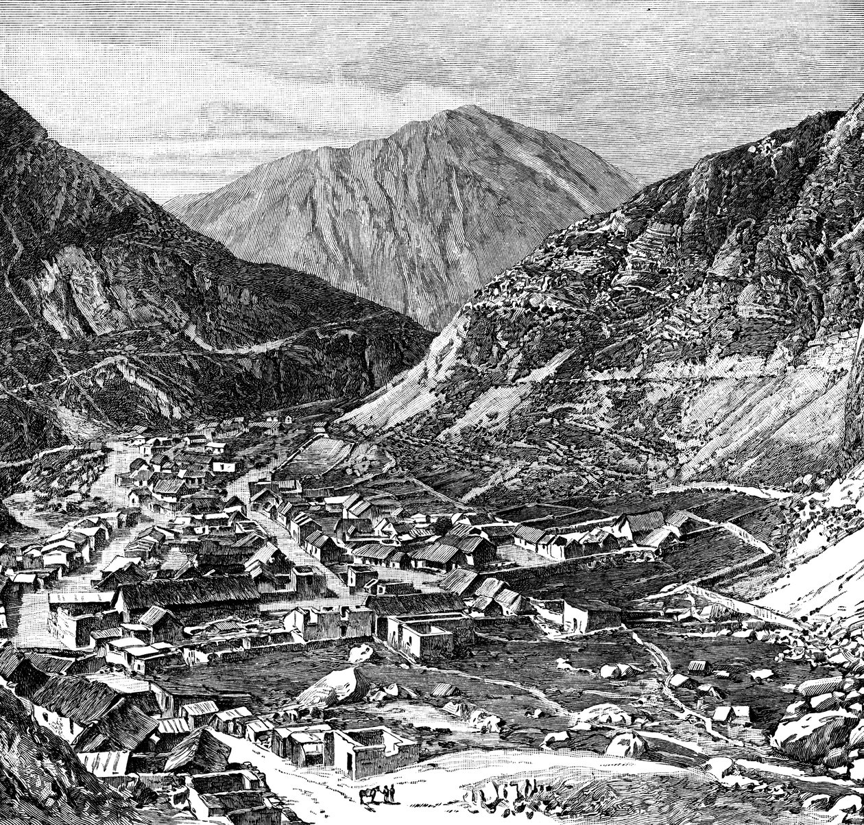 秘鲁的利马-奥罗亚铁路，1895年 作者 不明