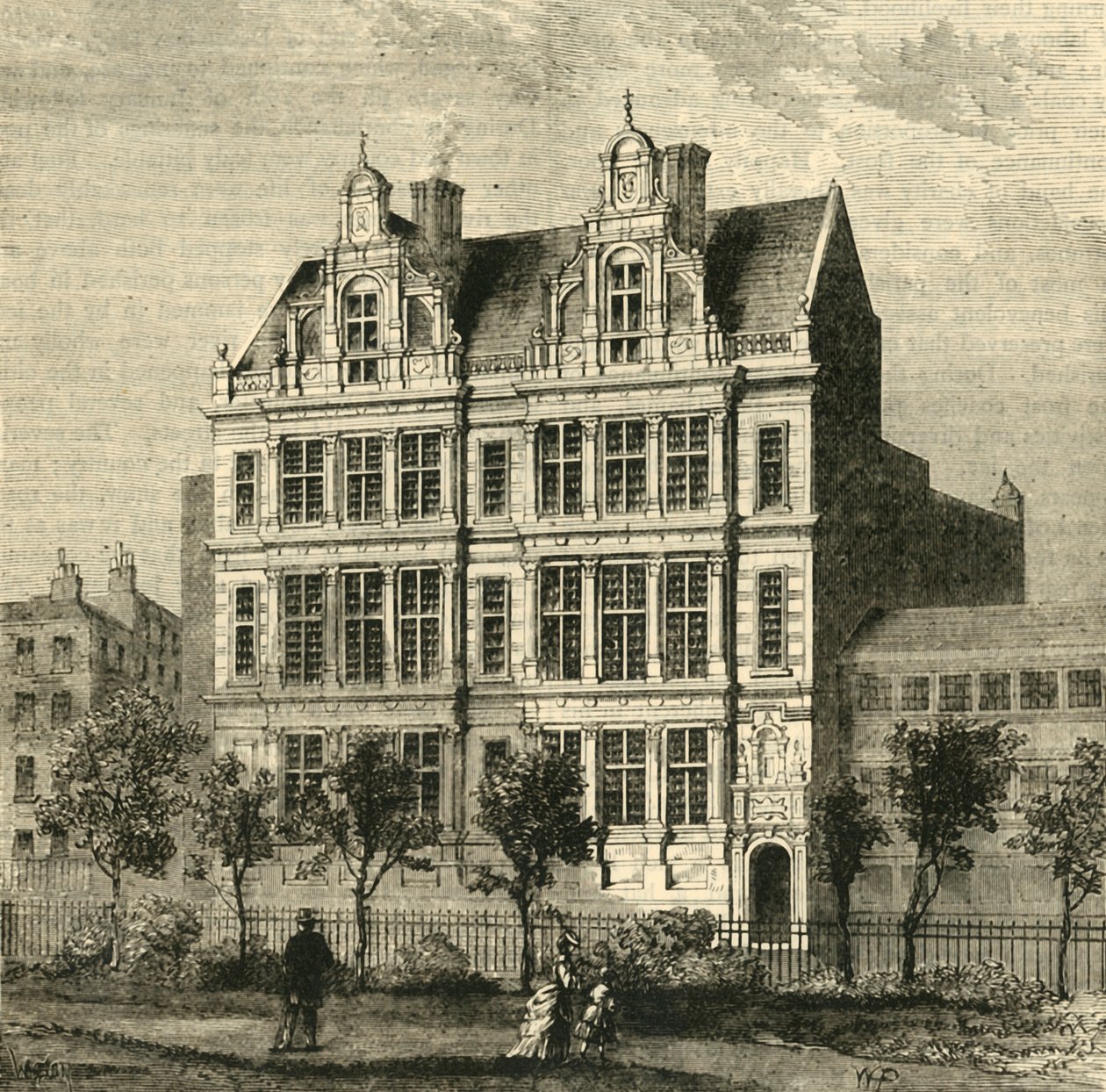 伦敦学校董事会办公室，1881年。 作者 不明