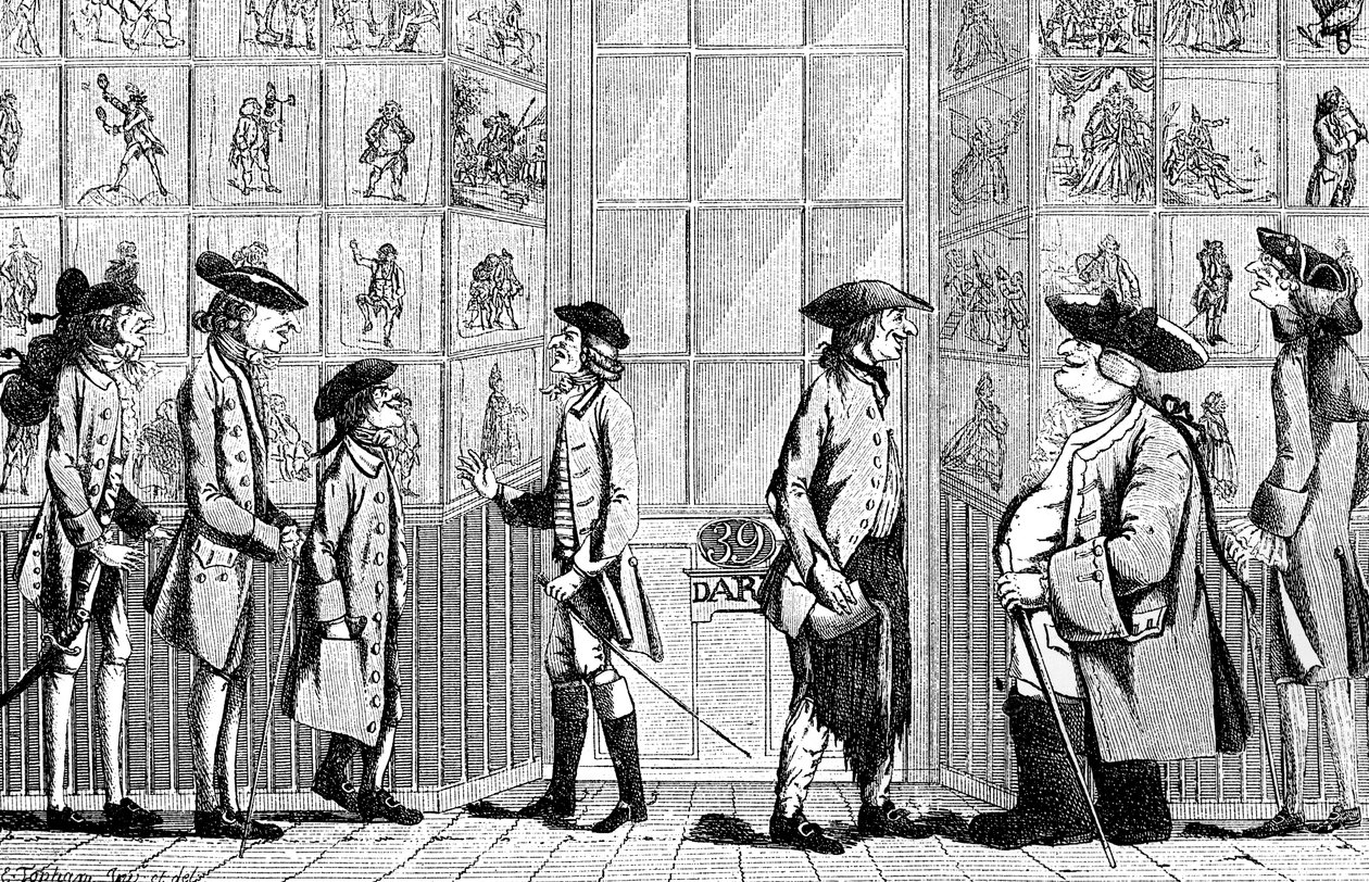 通心粉专卖店，1772年 作者 不明