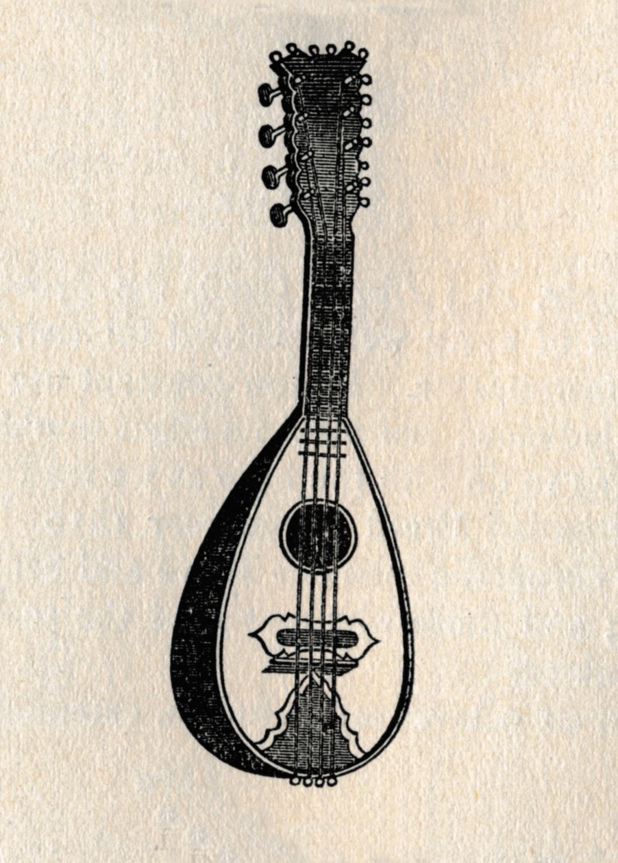 曼陀林，1895年。 作者 不明