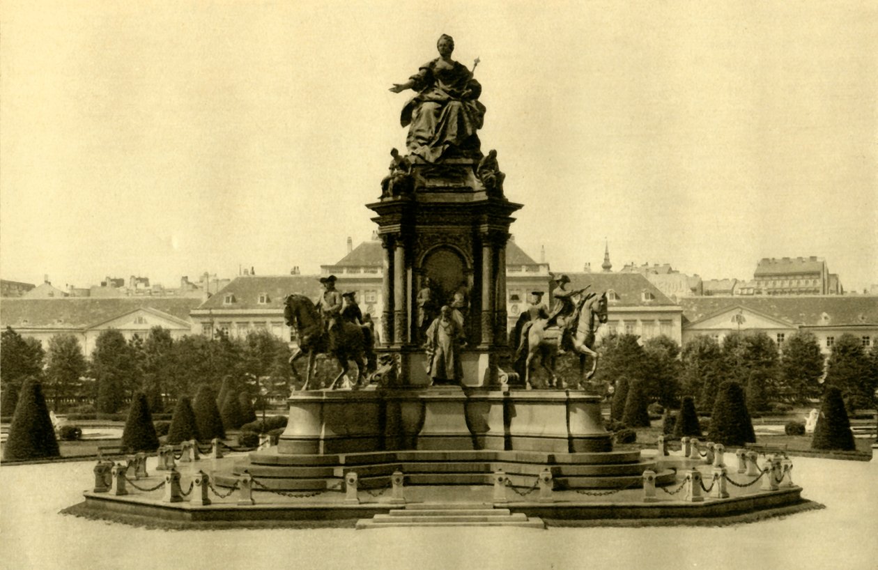 玛丽亚·特蕾西亚纪念碑（Maria Theresia Monument），维也纳，奥地利，大约1935年。 作者 不明