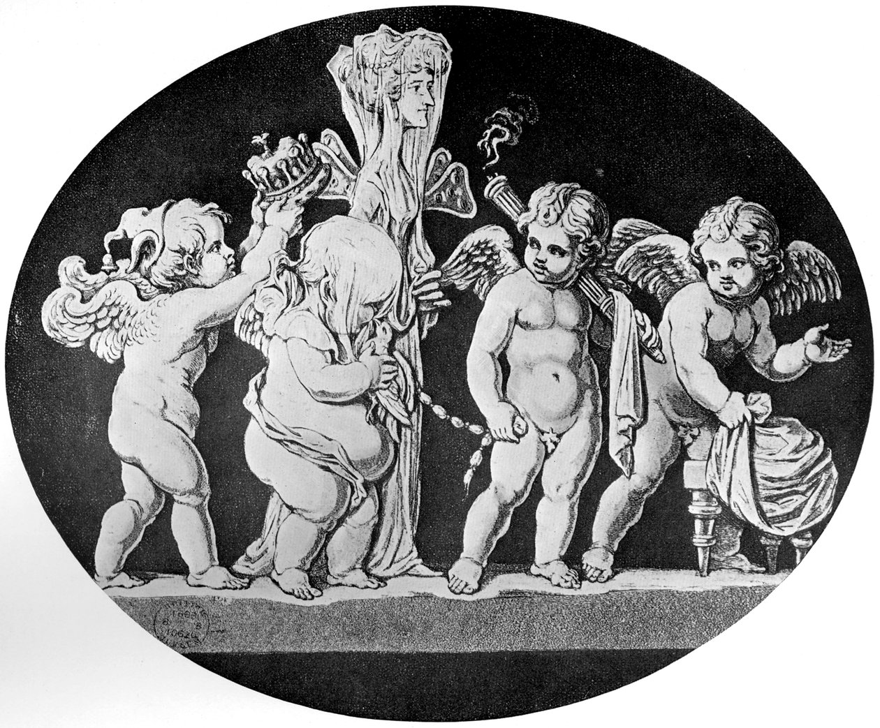 丘比特与普赛克的婚姻，1797年 作者 不明