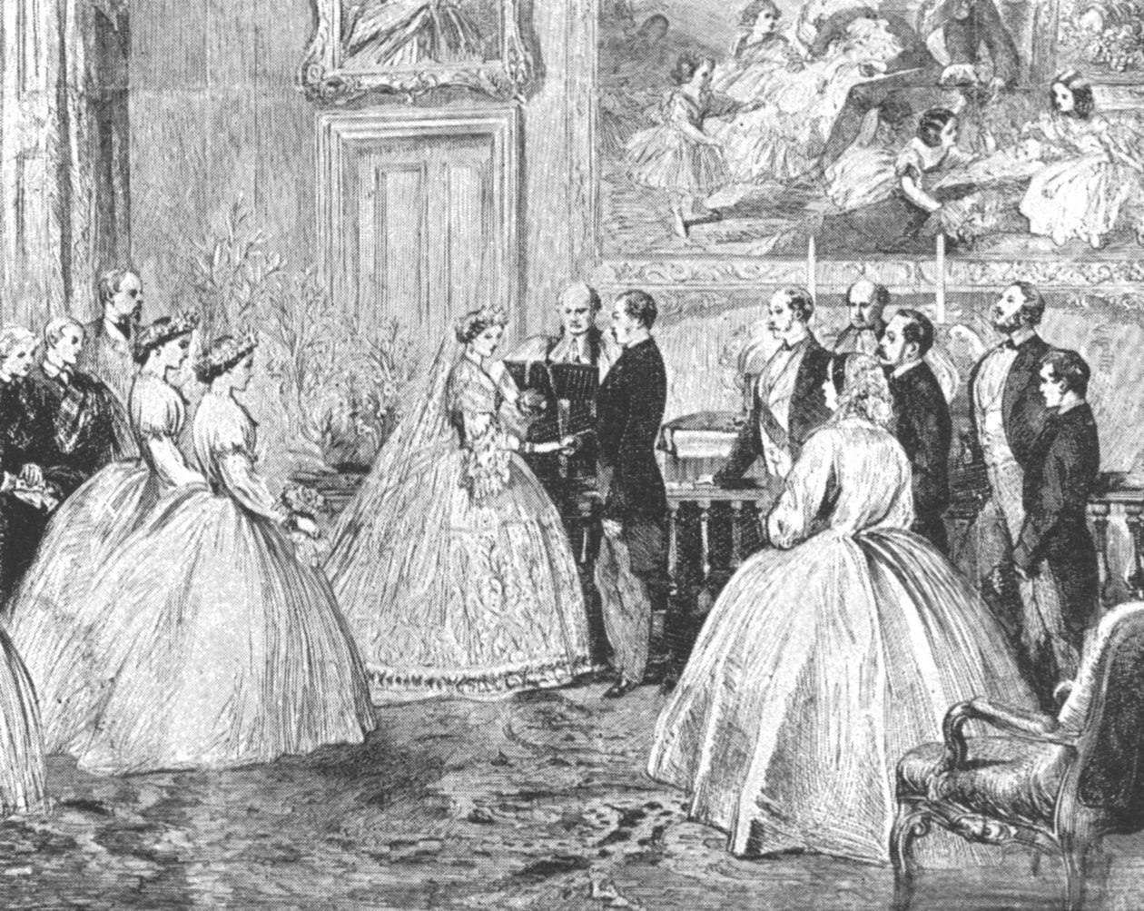 1901年，爱丽丝公主与黑森州路易王子的婚姻... 1862年。 作者 不明