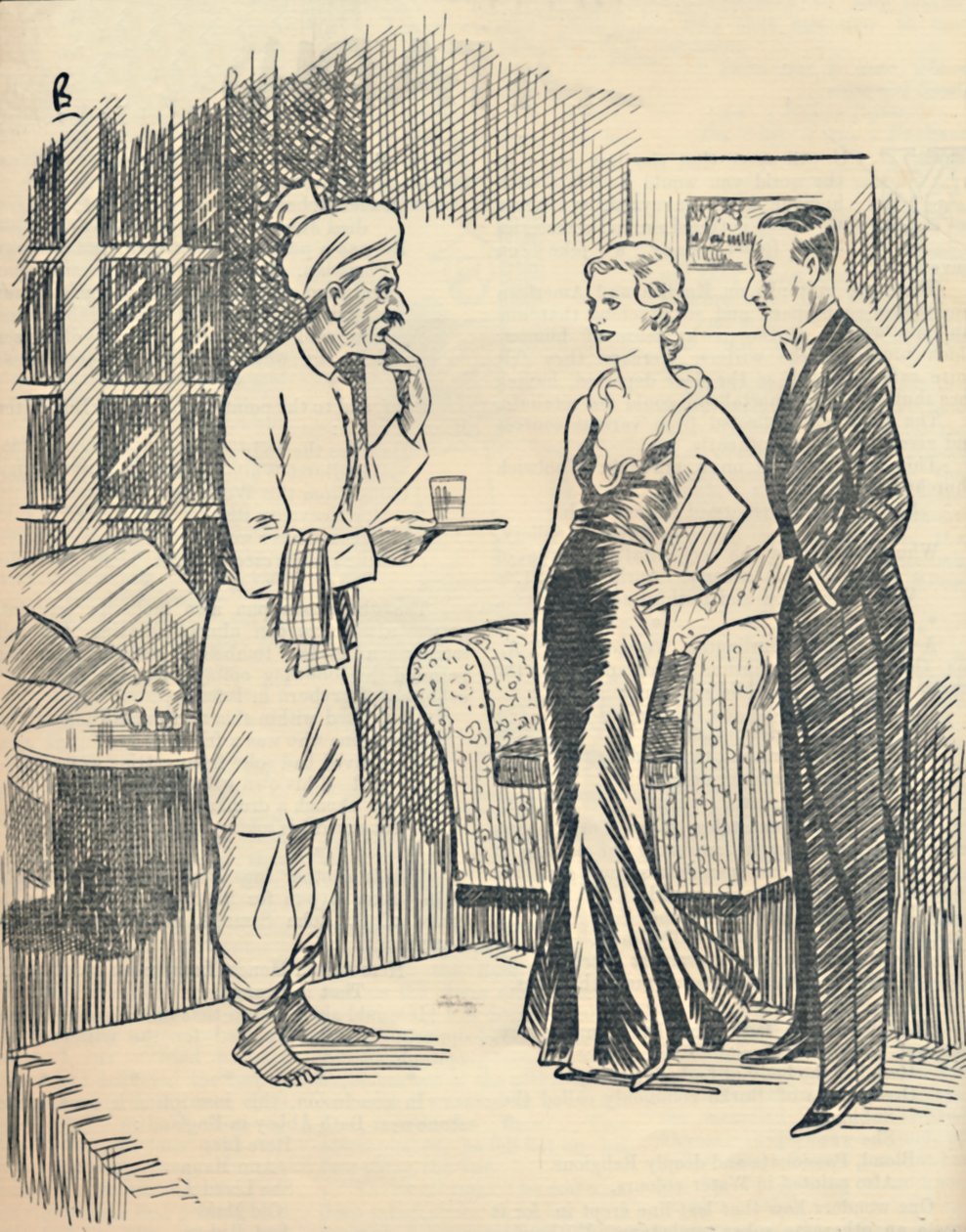 Memsahib播出她刚获得的Hindustani ...，1936年。 作者 不明