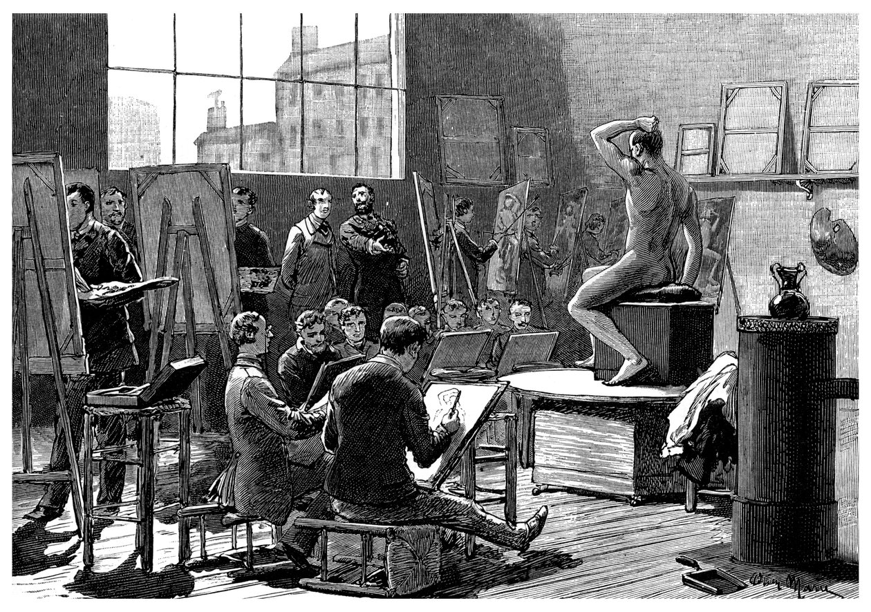 1882年的模特 作者 不明