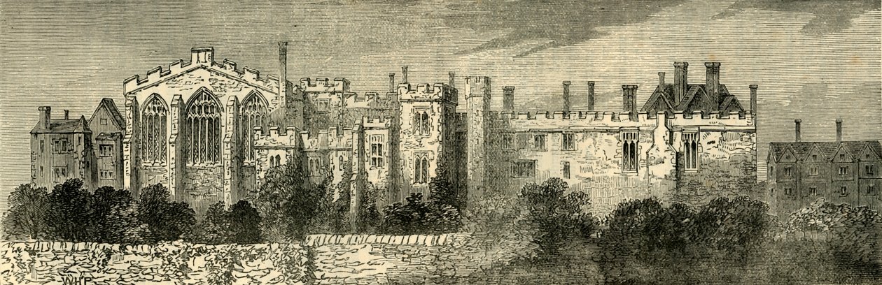 耶路撒冷圣约翰修道院，Clerkenwell-从东南部的全视图，c1872。 作者 不明