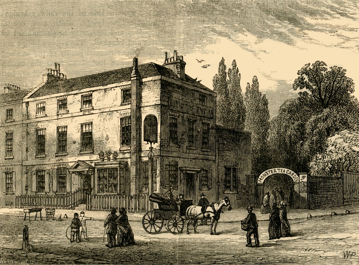 怪物茶园，1820年，c1876年。 作者 不明