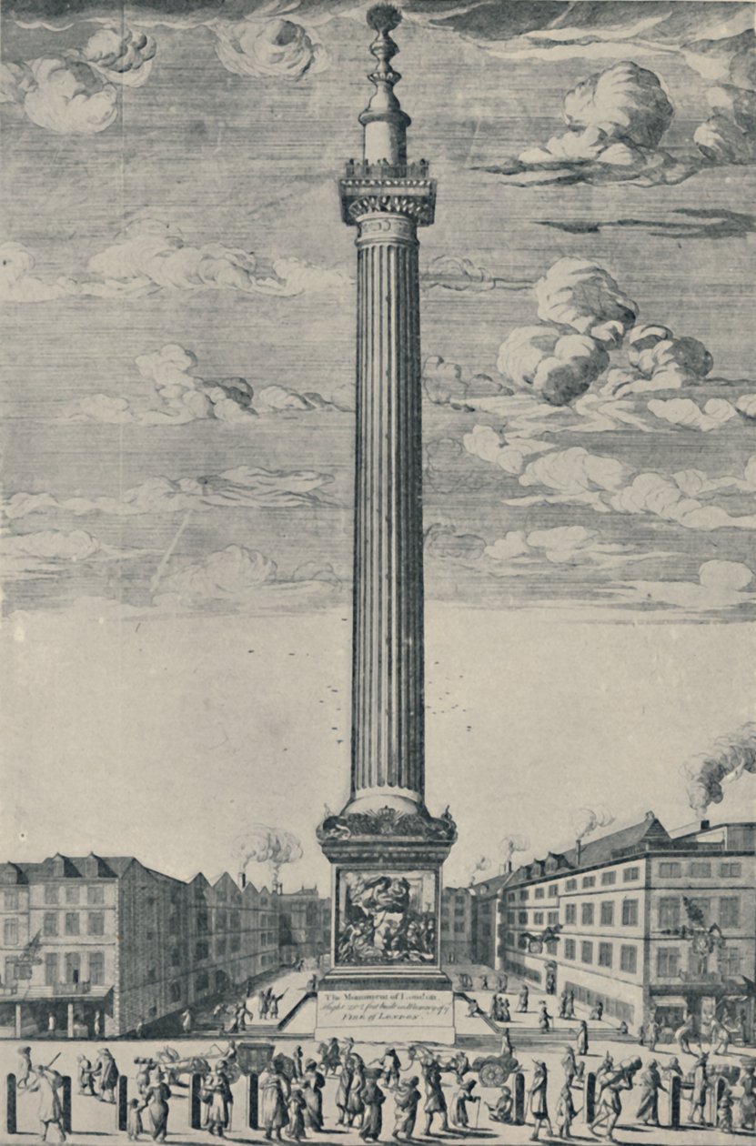 伦敦纪念碑，c1685，1920年 作者 不明