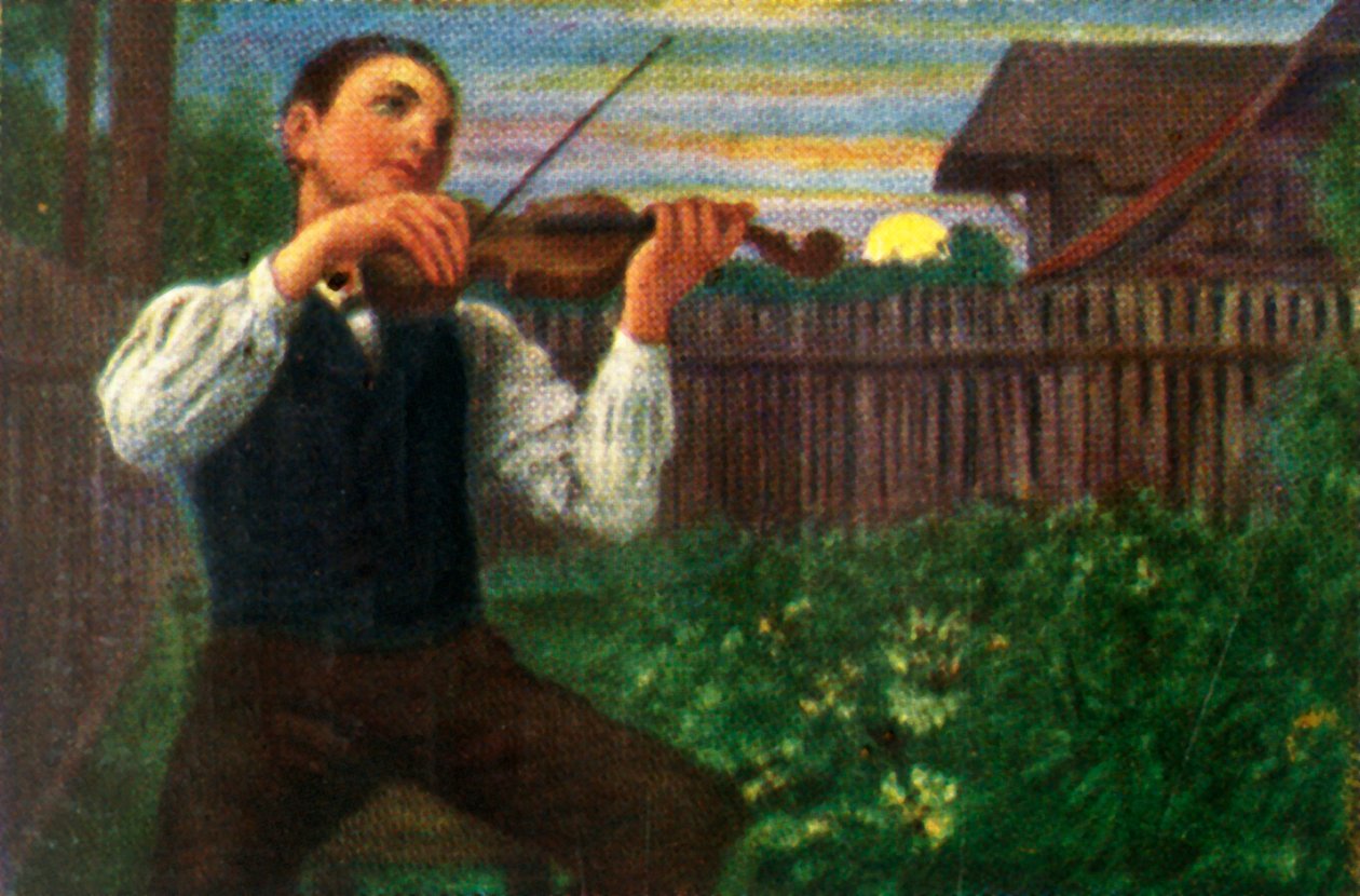 月光小提琴家，c1928。 作者 不明