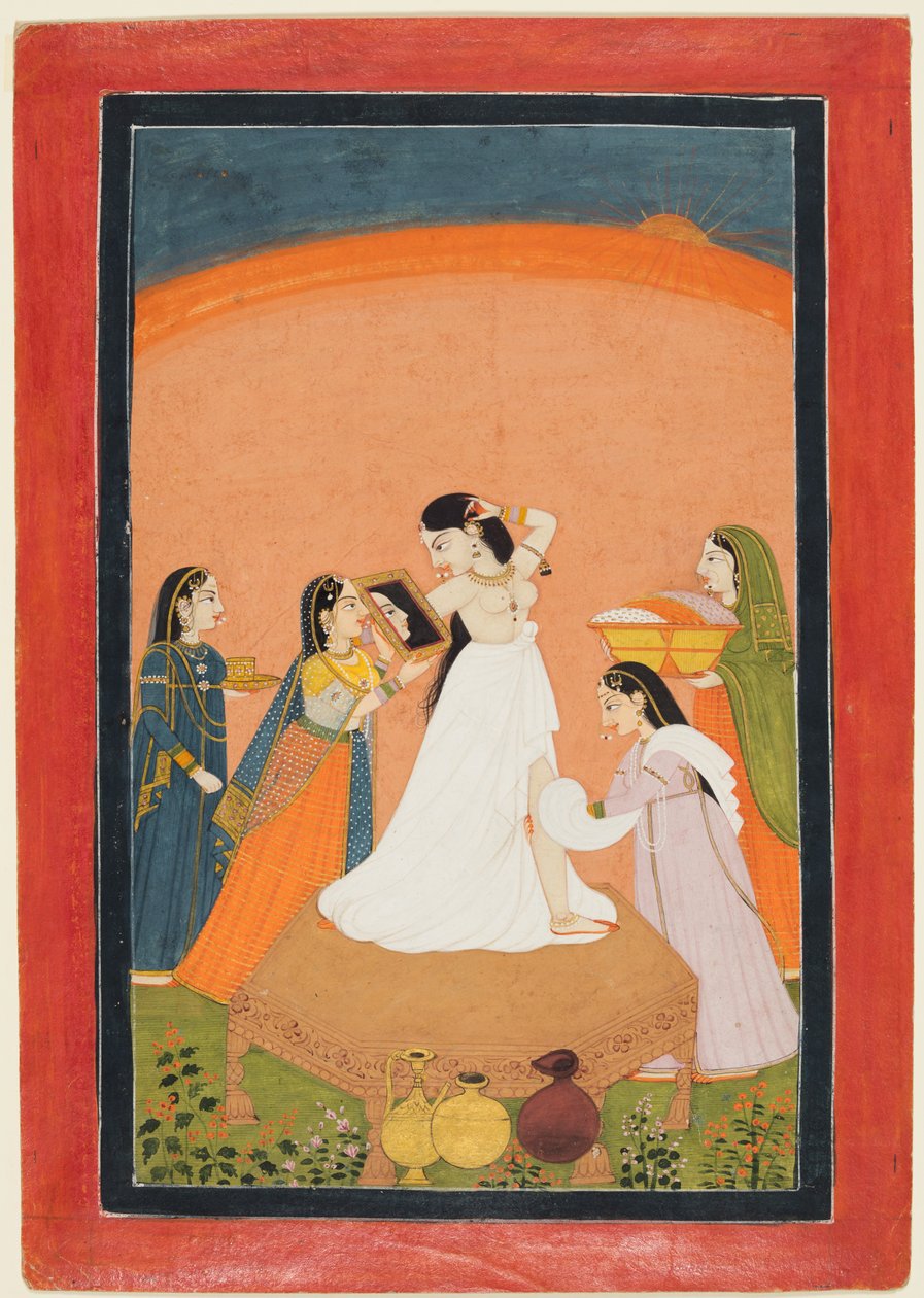 早晨洗礼，1810-25。 作者 不明