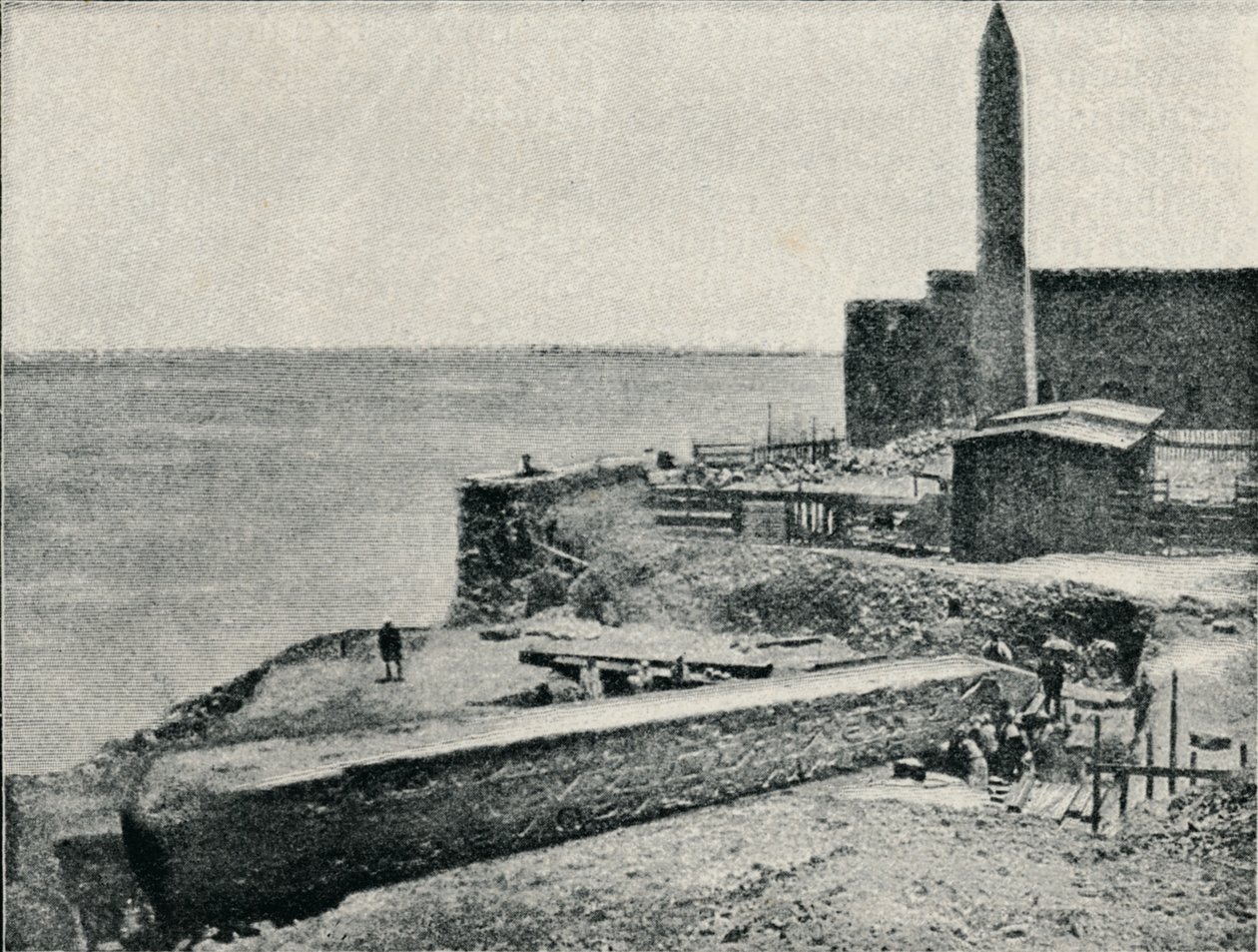 1877年，亚历山大大帝（Alexandria）倒下时躺下的针，1910年 作者 不明