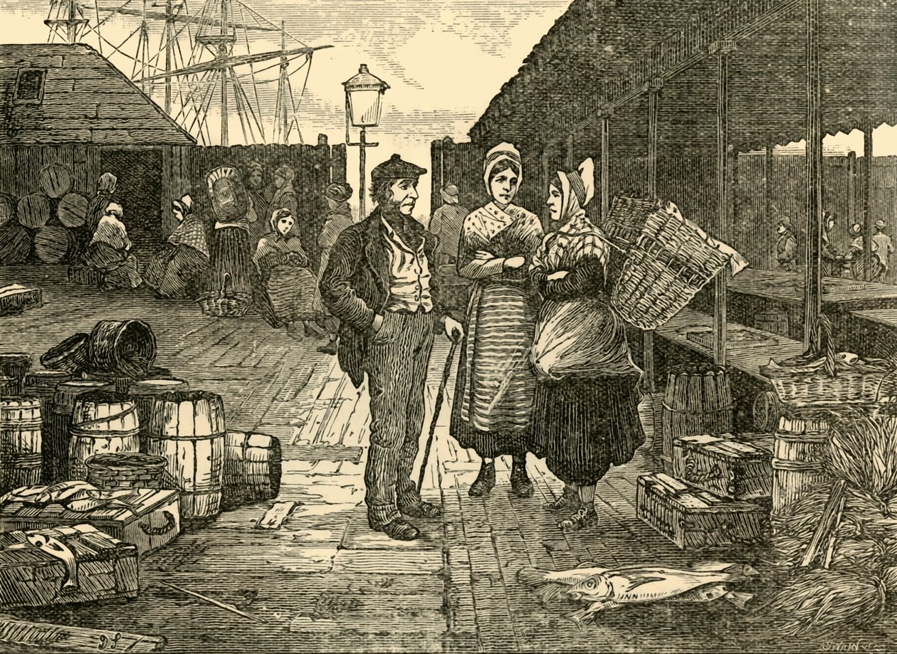 旧鱼市场，1898年。 作者 不明