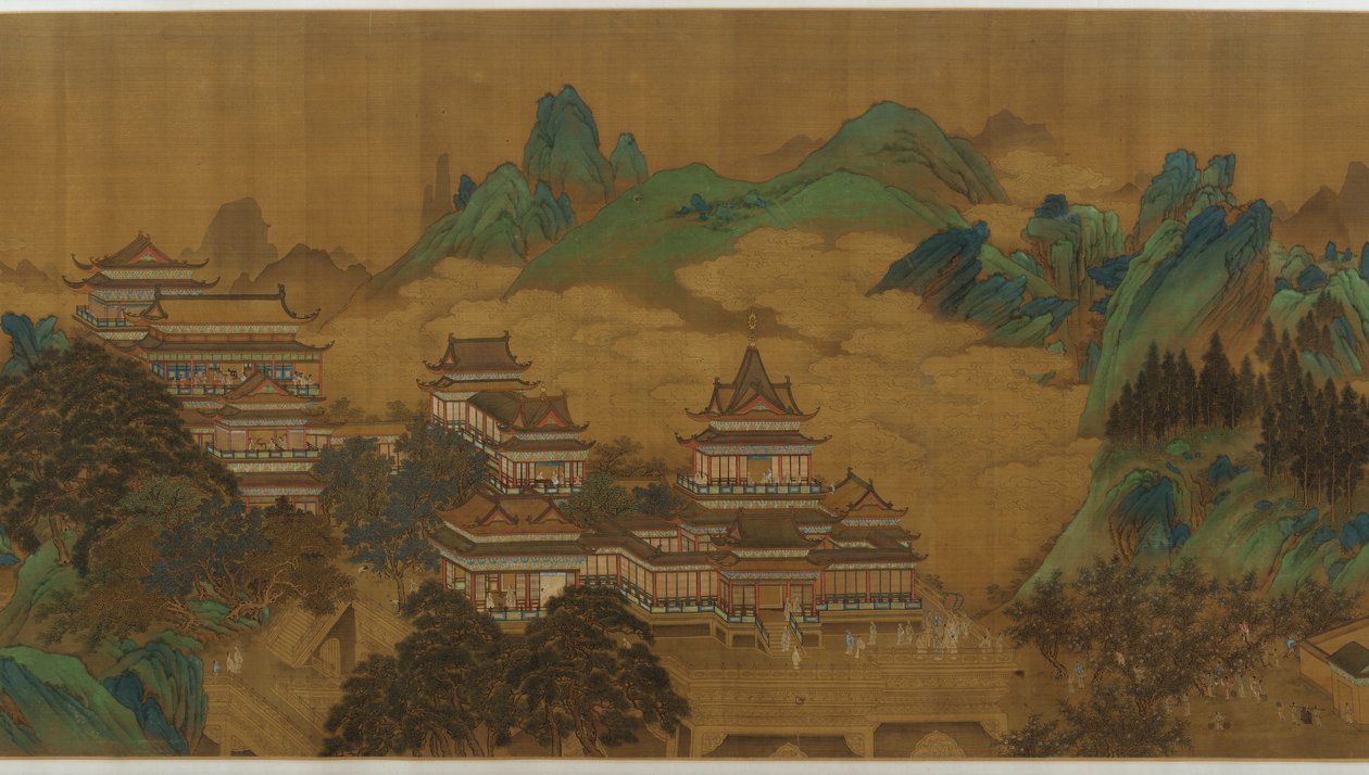 西王母的桃花节，明或清代，17-18世纪。 作者 不明