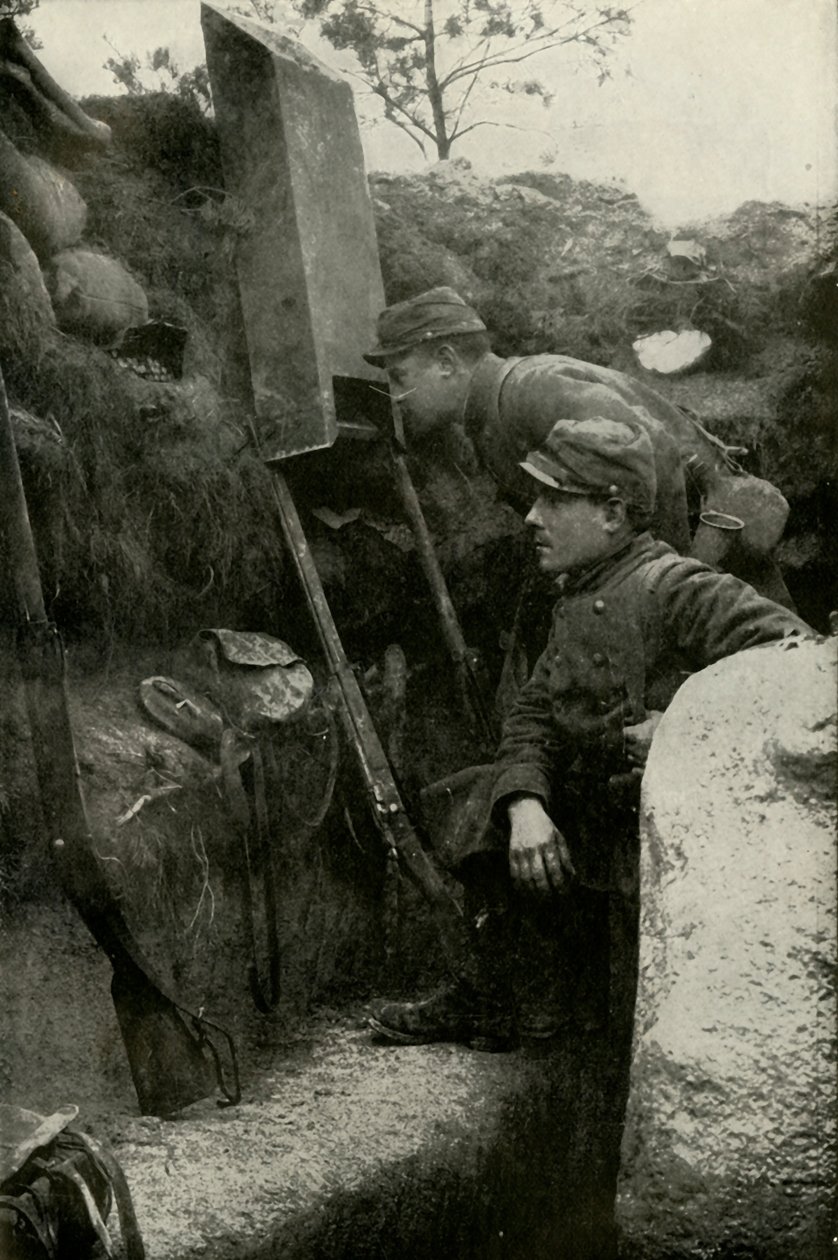 战ren中的潜望镜，1919年。 作者 不明