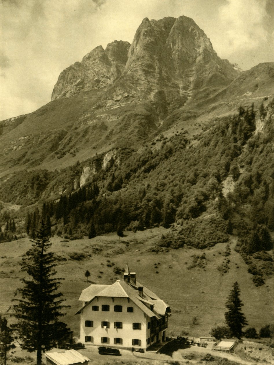 奥地利卡尼基阿尔卑斯山脉的普洛克恩山口，约1935年。 作者 不明