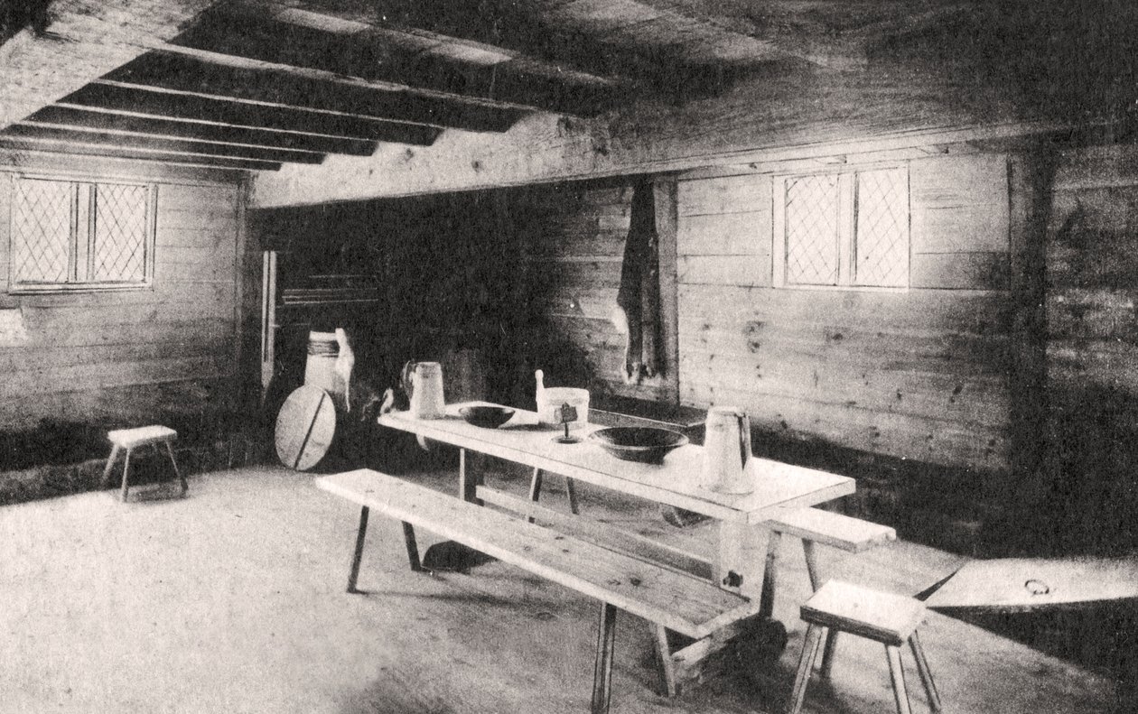 普利茅斯殖民地的第一个贸易站，美国马萨诸塞州伯恩，1900年代 作者 不明