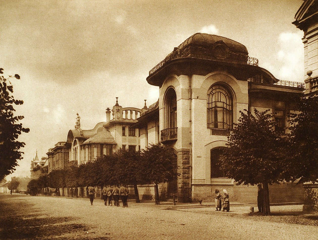 1900年代，俄罗斯莫斯科Povarskaya街上的Ponizovsky和Mindovsky房屋 作者 不明