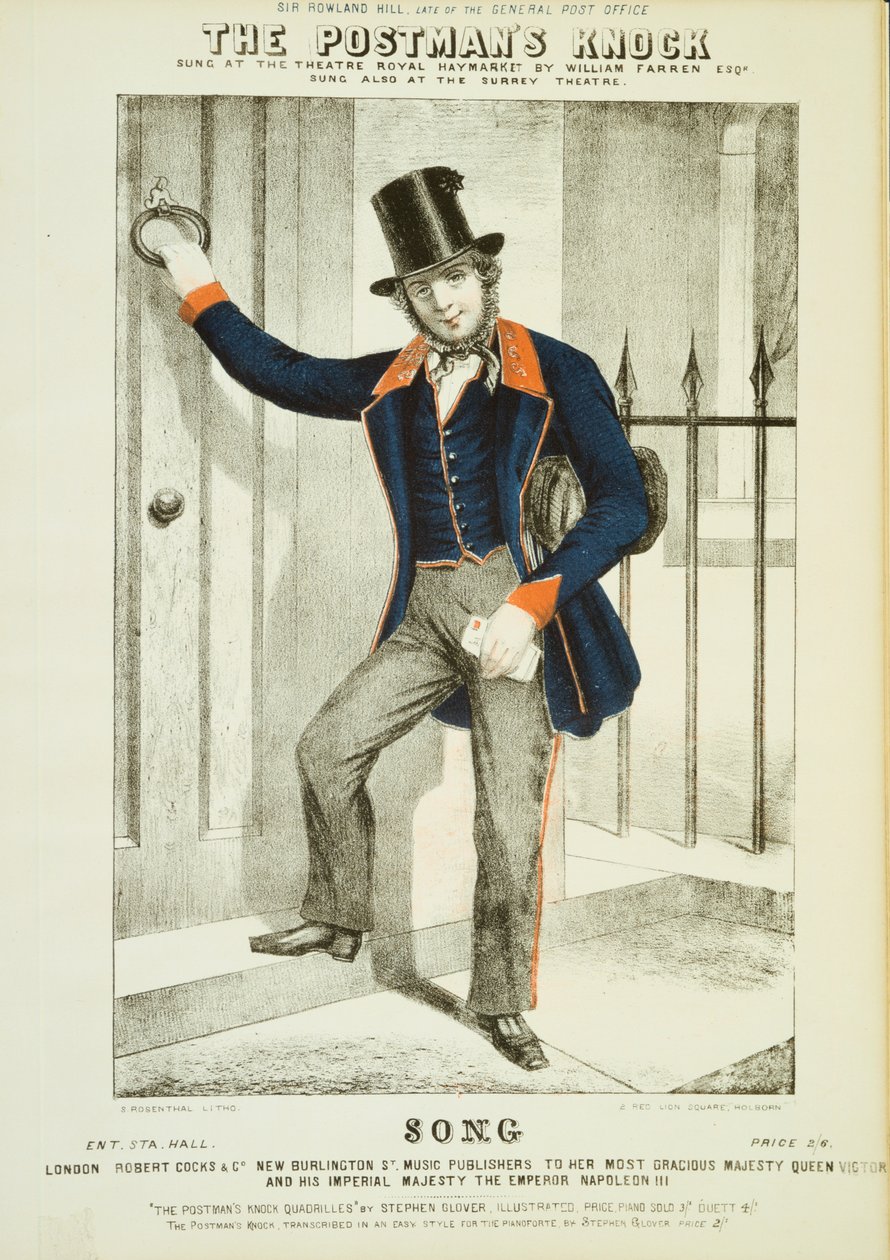 The Postmans Knock c1855。 作者 不明