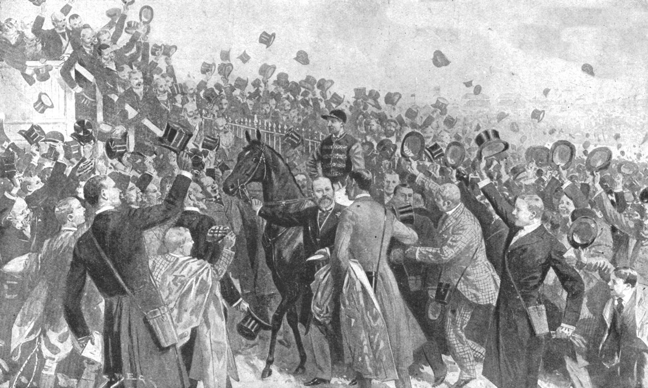 王子第一德比（1896年）：殿下领导柿子（1901年）。 作者 不明