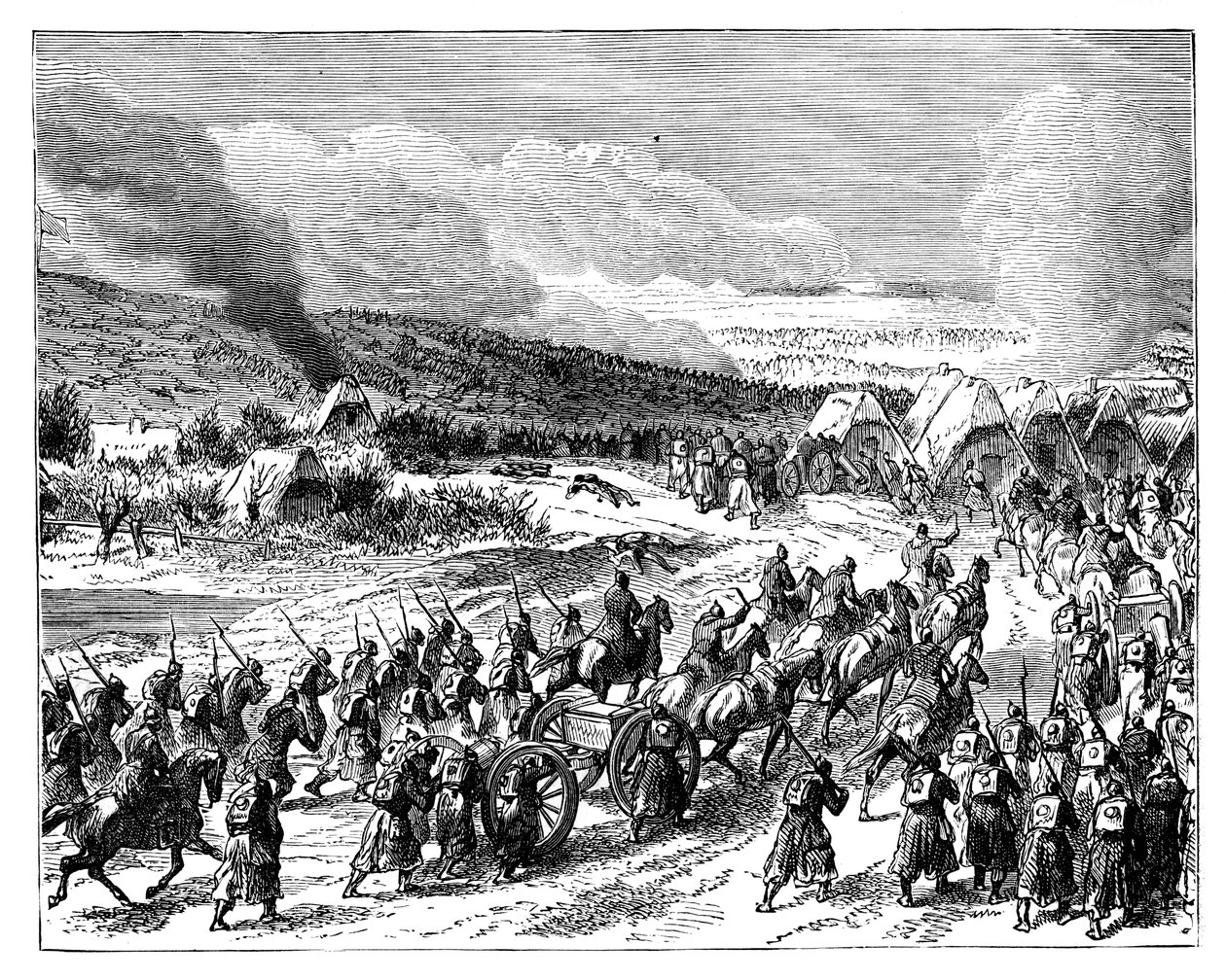 普鲁士人在19世纪末的1864年4月18日冲进了Duppel的堡垒 作者 不明