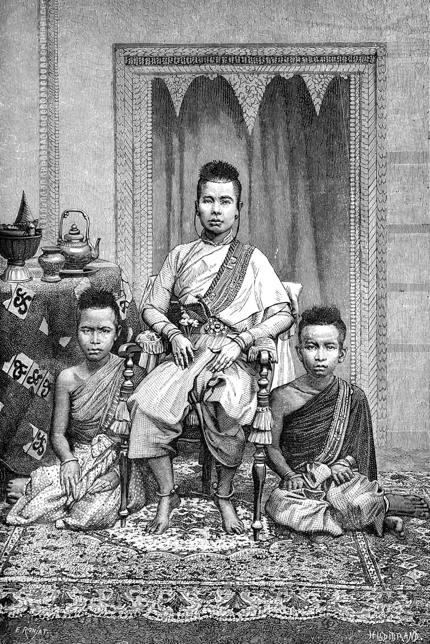 柬埔寨柬埔寨高棉的王母，1895年 作者 不明