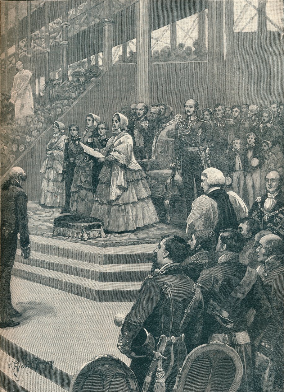 女王开放水晶宫，1906年 作者 不明