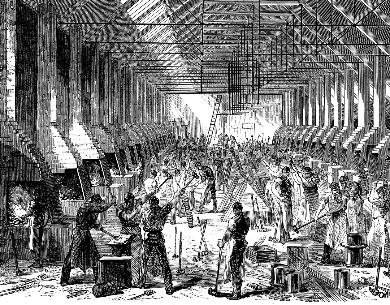 铁路运输公司的作品，西米德兰兹郡奥尔德伯里，1869年 作者 不明