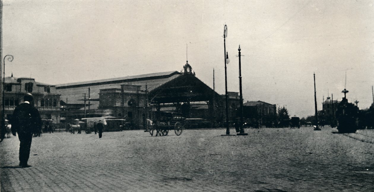 圣地亚哥火车站，1911年 作者 不明