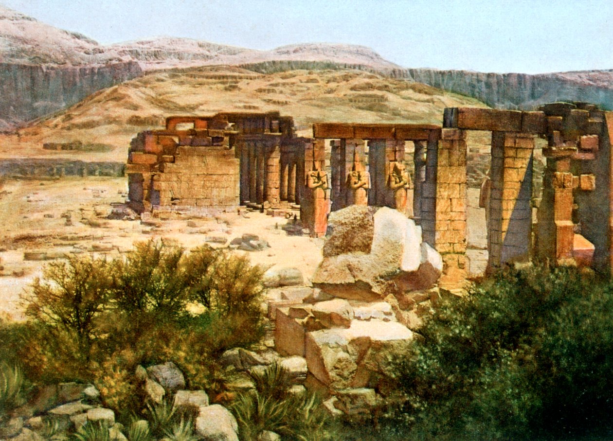 拉美西斯（Ramesseum），底比斯，埃及，二十世纪 作者 不明