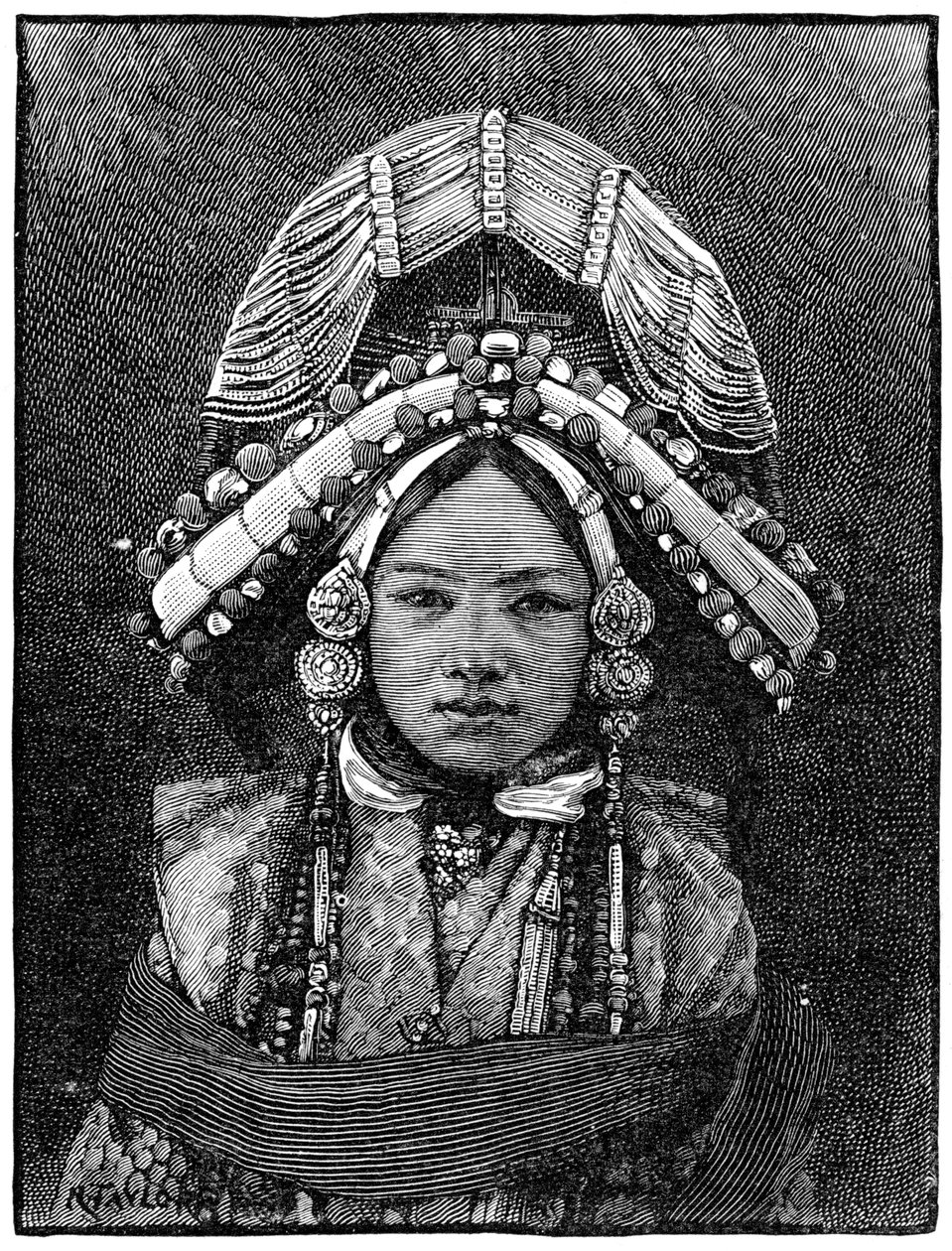 锡金的Ranee，1889年 作者 不明