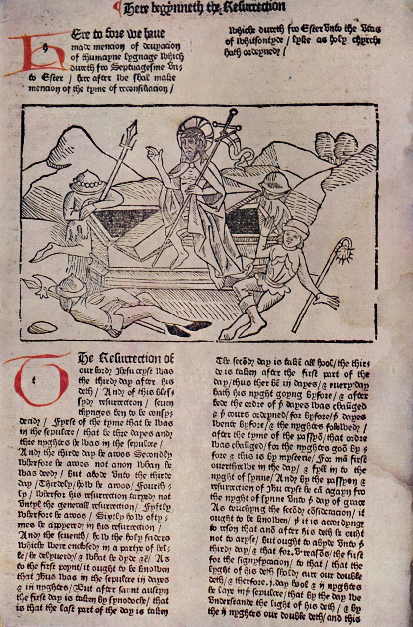 复活，1483年，1947年 作者 不明