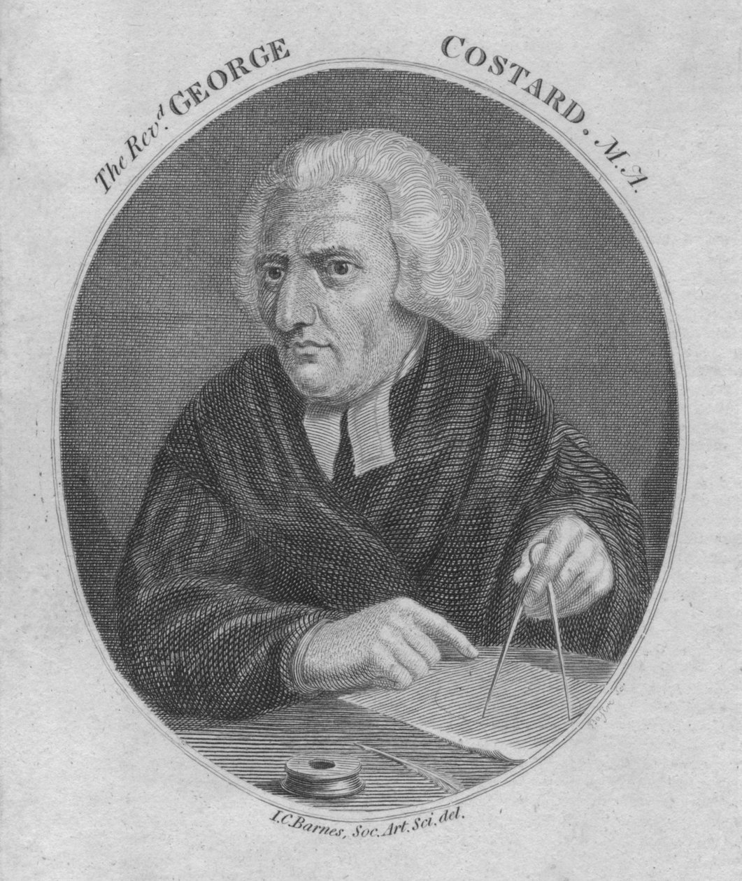 Revd。乔治·科斯塔德。马，1805年。 作者 不明
