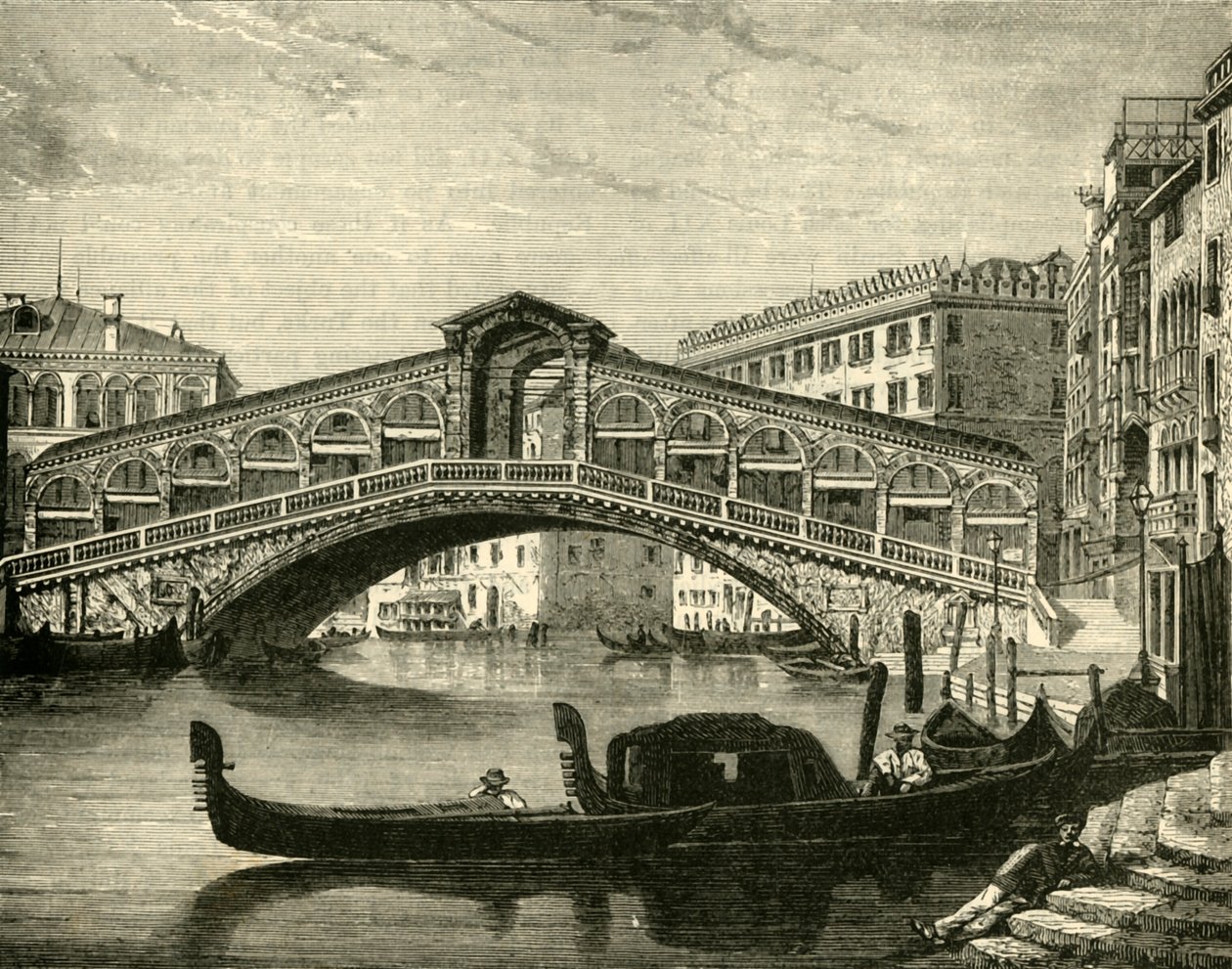 里亚托（Rialto），威尼斯，1890年。 作者 不明