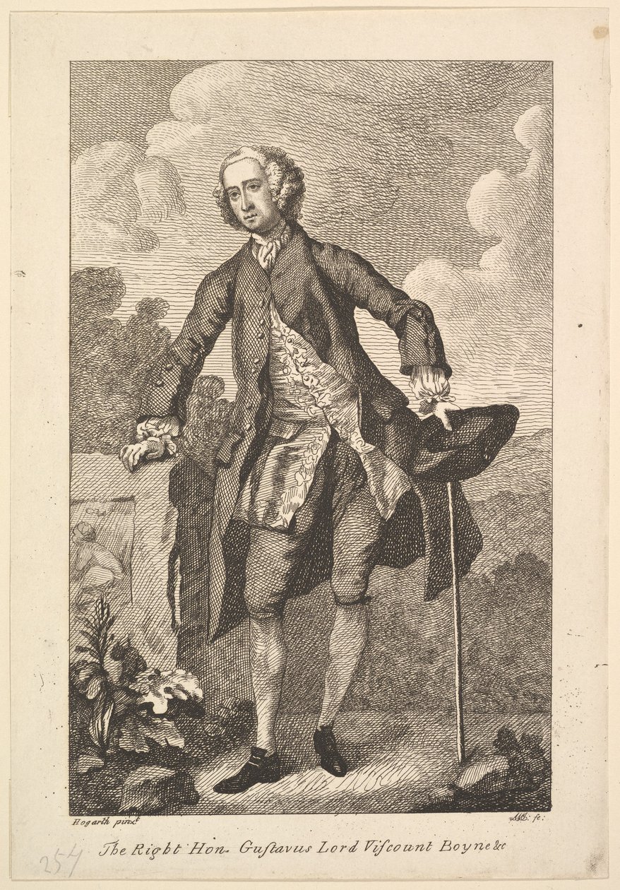 右先生。古斯塔夫（Gustavus）子爵博因（Boyne＆c。），1794年。 作者 不明