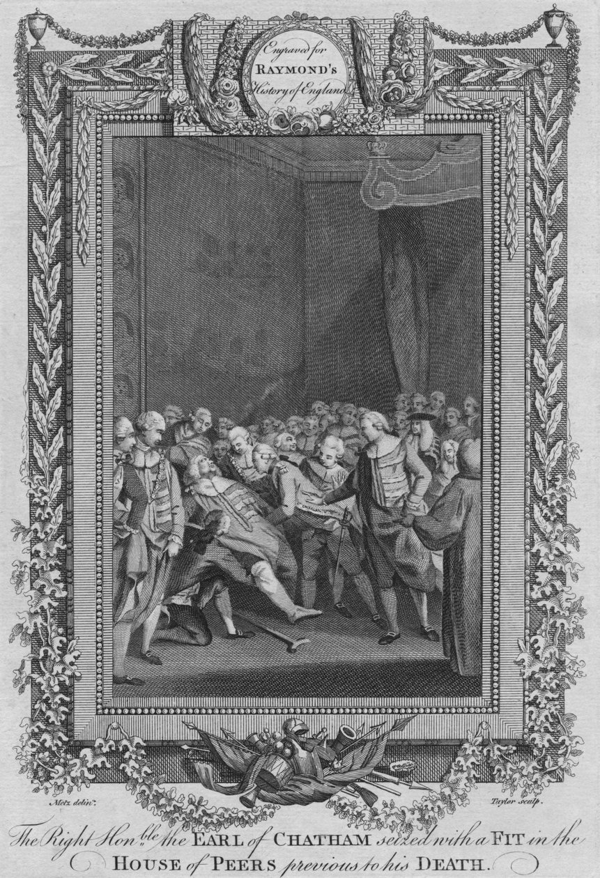 查塔姆伯爵阁下在同伴之家中被查获，c1787 作者 不明