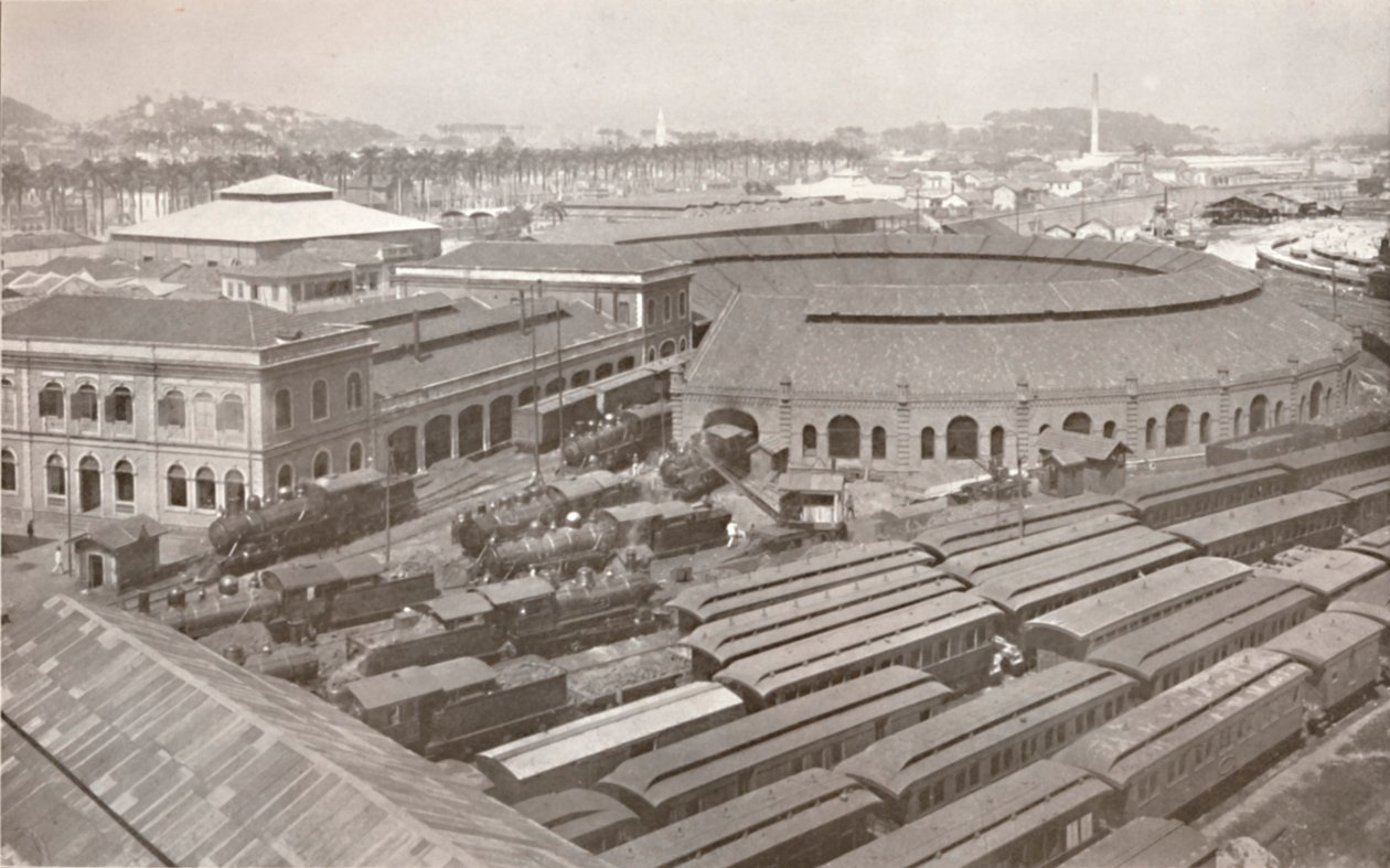 1914年，巴西中央铁路的里约热内卢总站 作者 不明