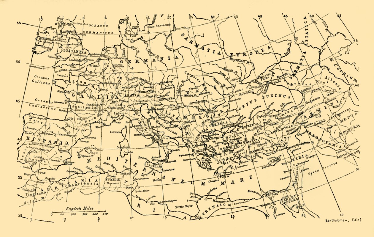 奥古斯都帝国统治下的罗马帝国，建于1930年。 作者 不明