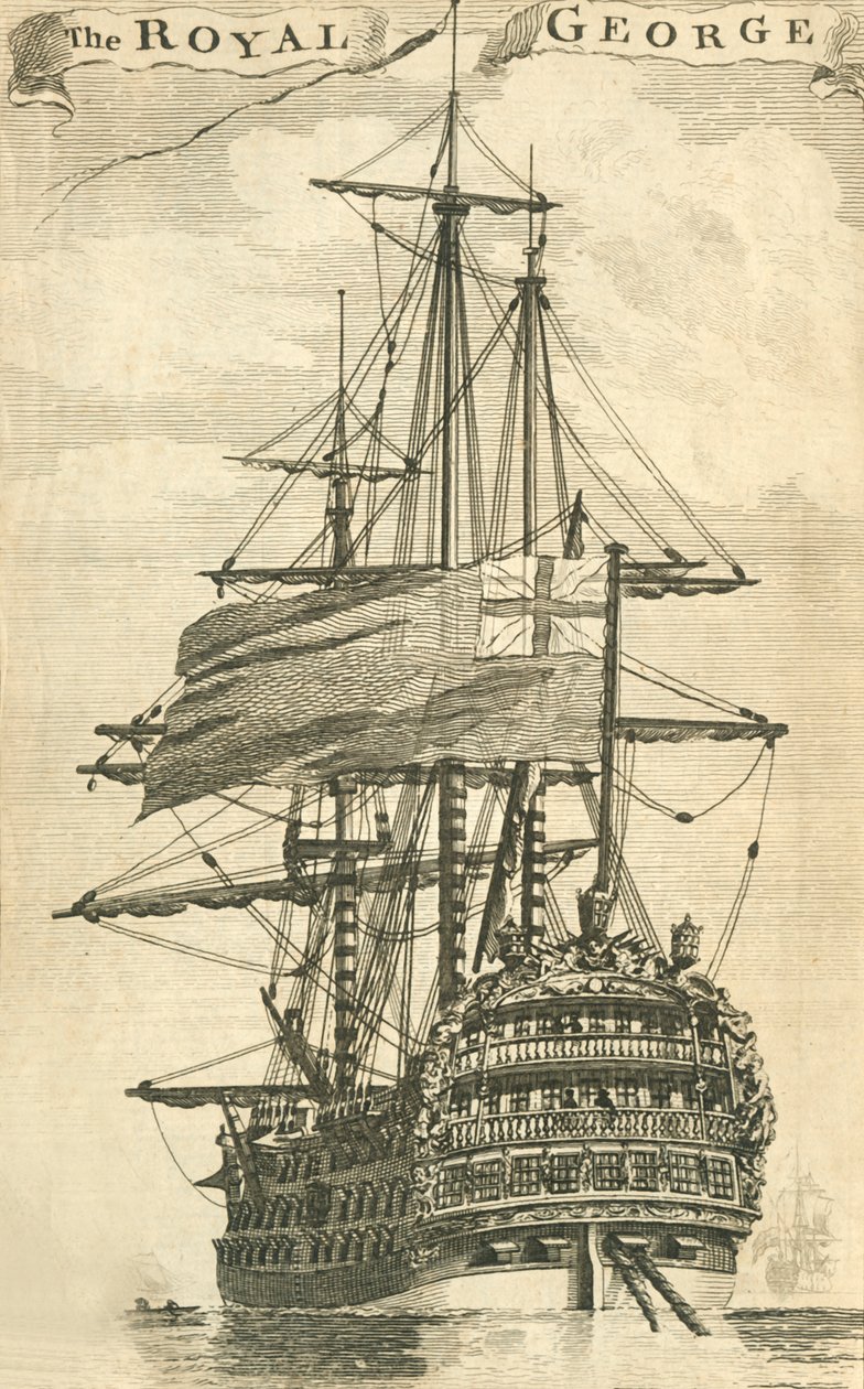 皇家乔治，1756年。 作者 不明