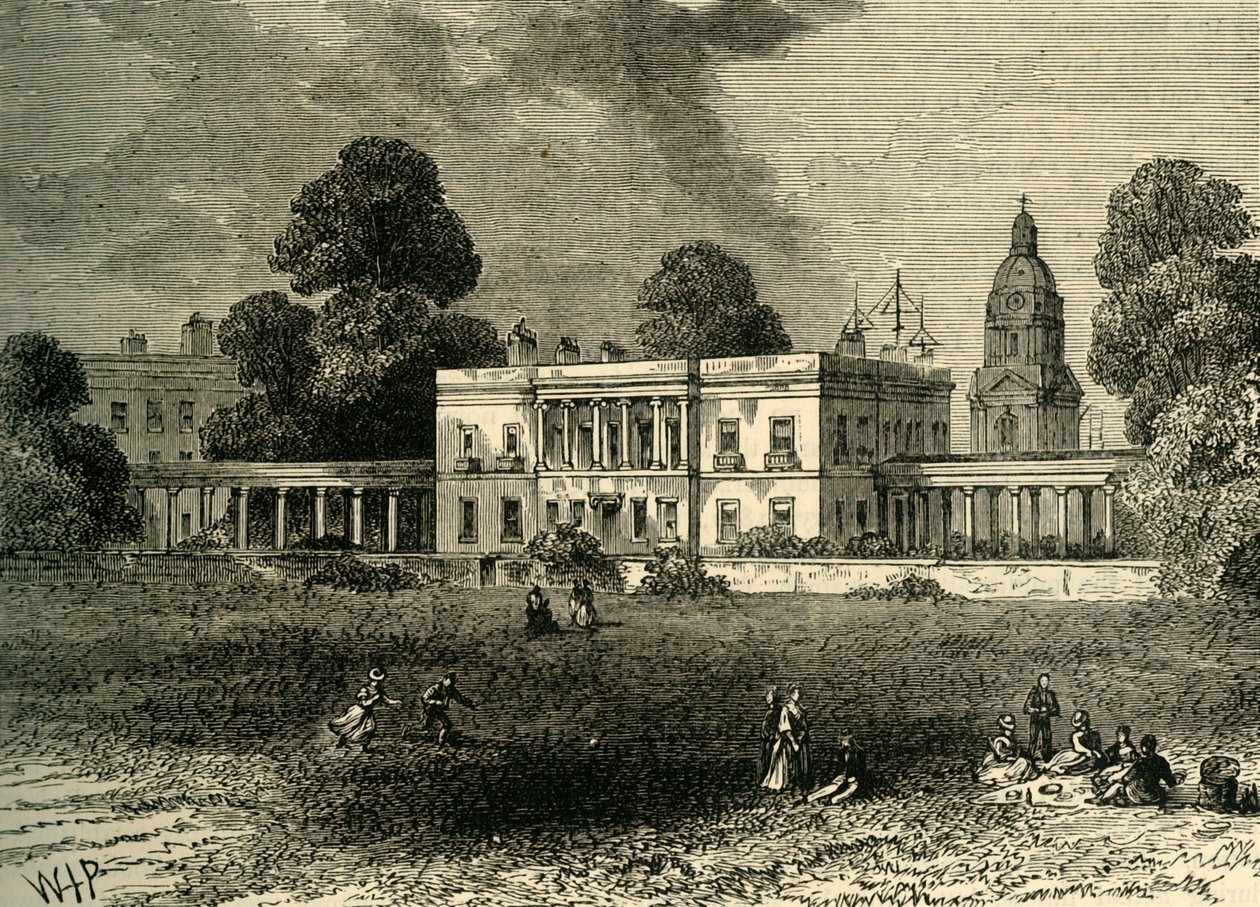 皇家海军学校，格林威治，c1878年。 作者 不明