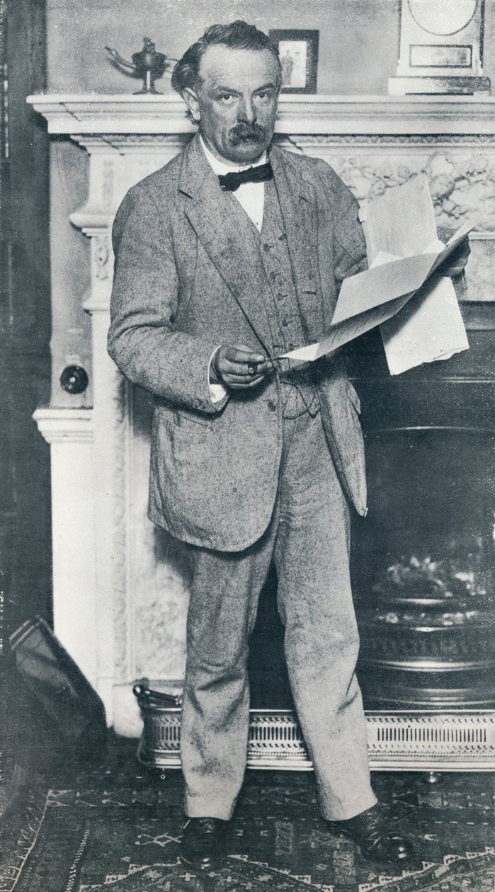Rt。老公国会议员戴维·劳埃德·乔治（David Lloyd George），建于1914年 作者 不明