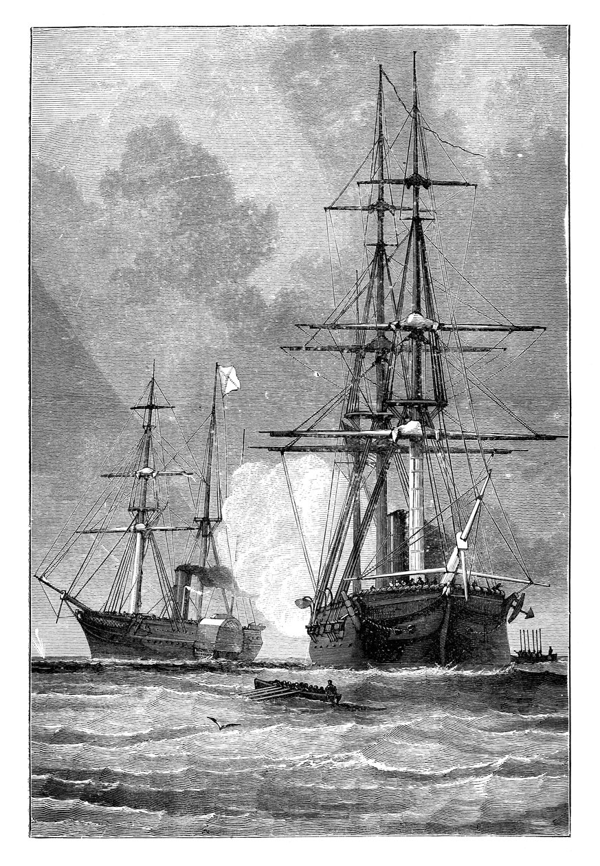 San Jacinto，停止了Trent，1861年 作者 不明