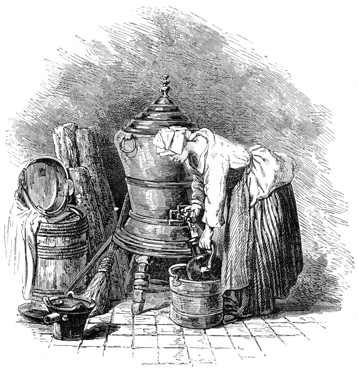仆人，1885年 作者 不明