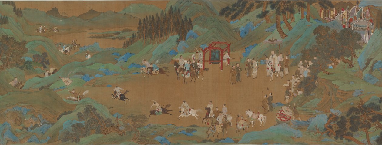 上林公园：帝国狩猎，明或清朝，17世纪。 作者 不明