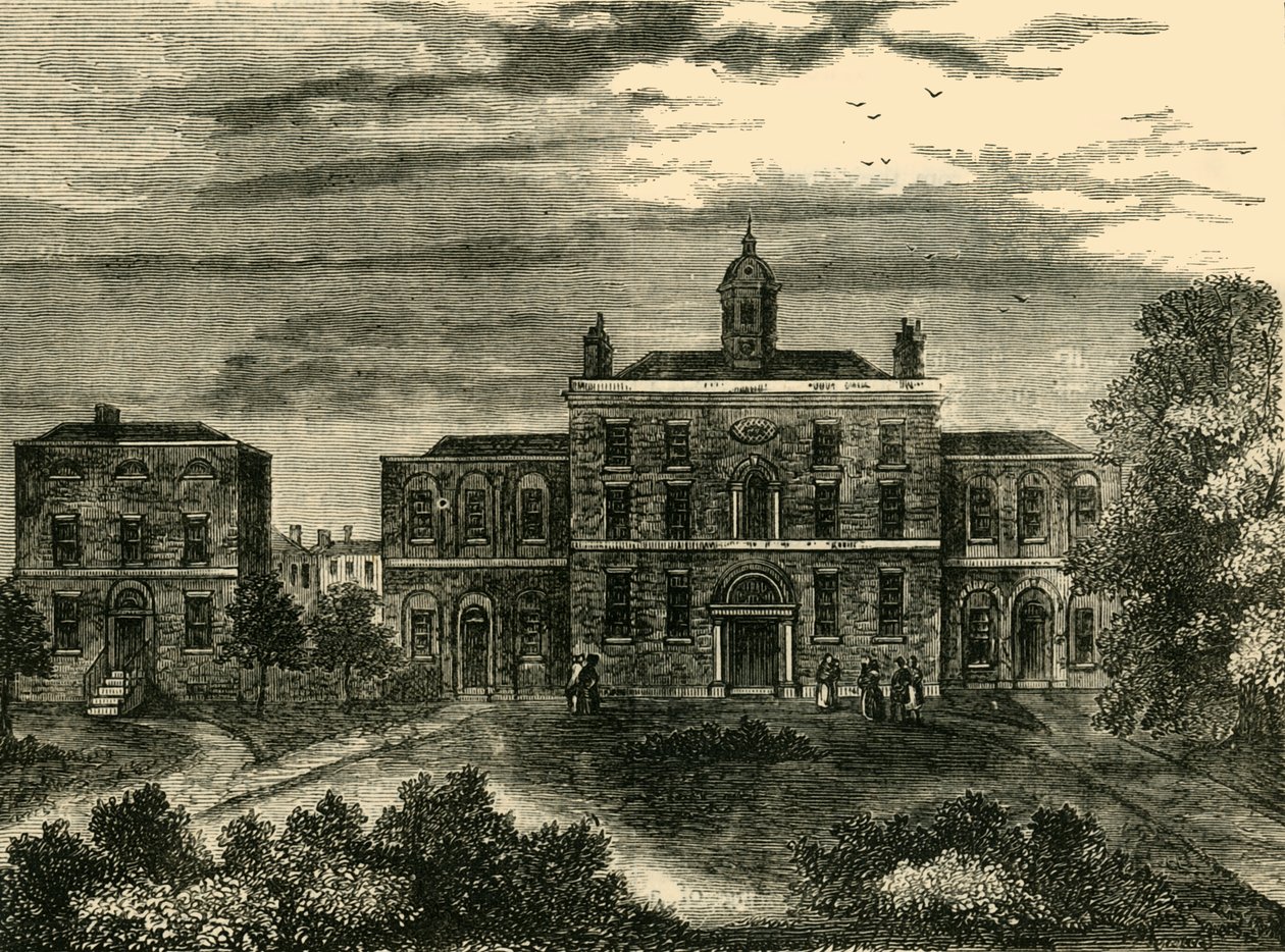 1800年，国王十字（Kings Cross）的Small-Pox医院，建于1876年。 作者 不明