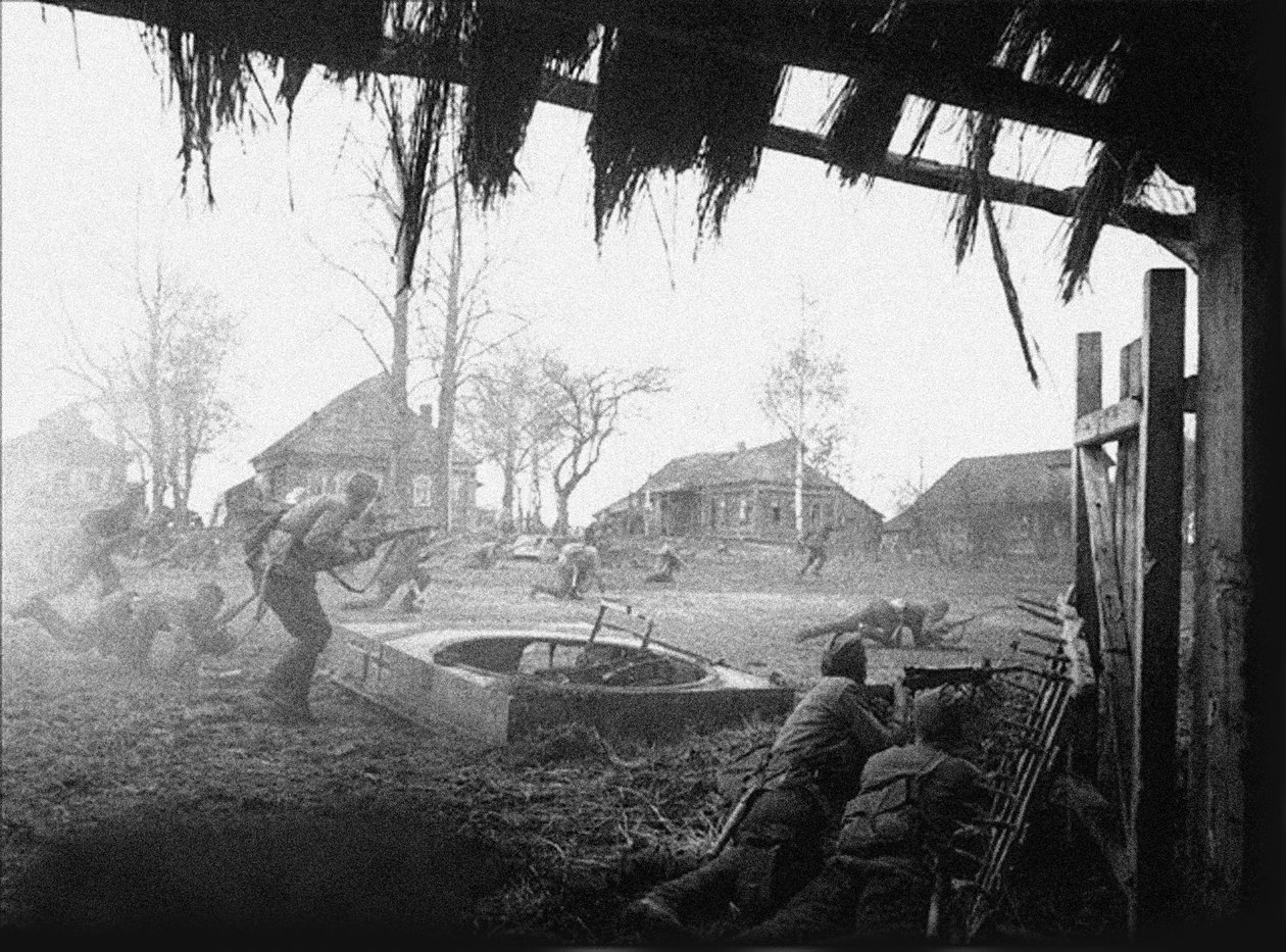 苏军反击。 1941年10月下旬。卡卢加州，塔鲁蒂诺 作者 不明