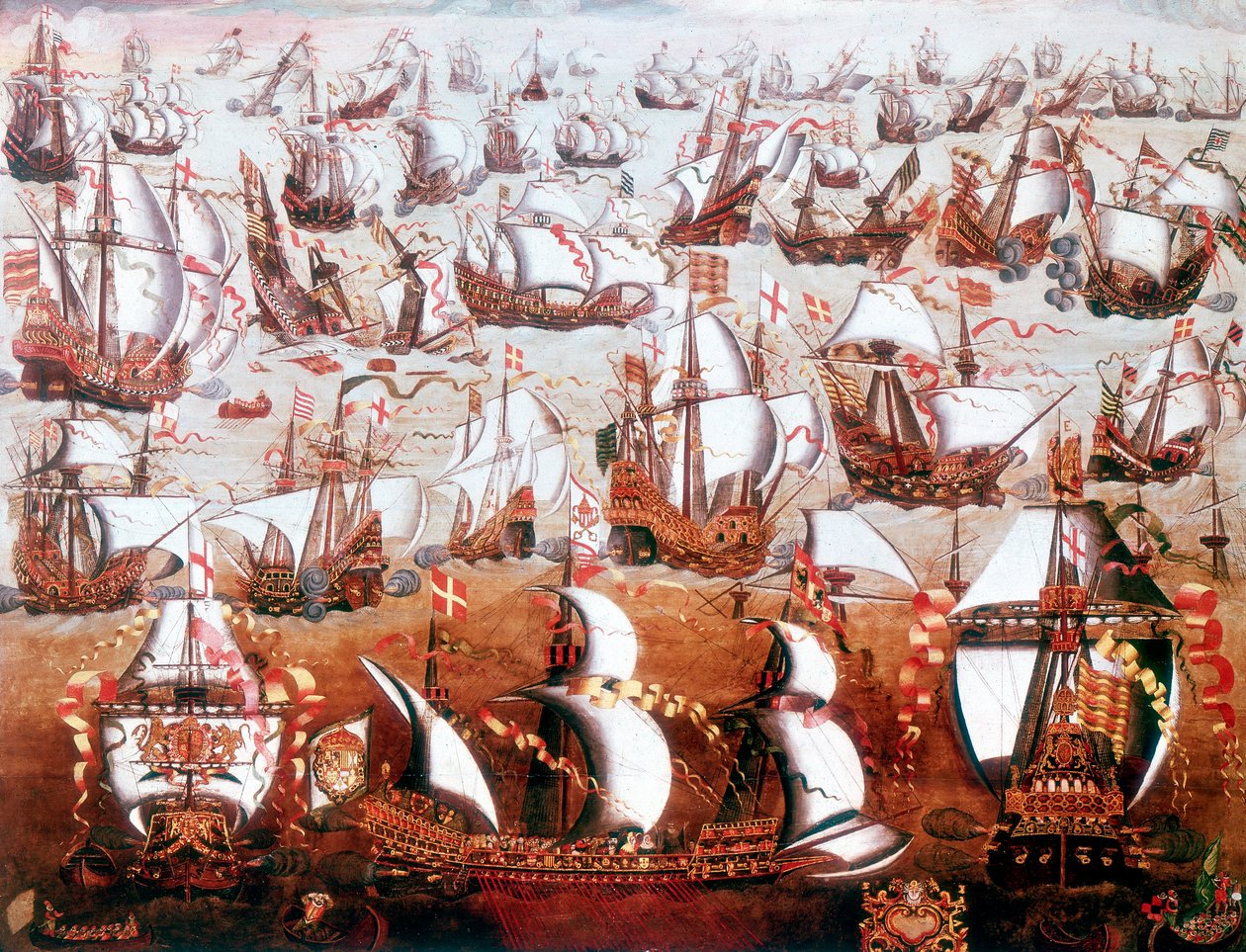 1588年7月威胁英国的西班牙舰队 作者 不明